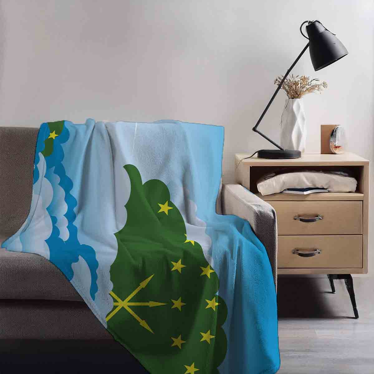 Adygea Day Clouds Blanket Throw