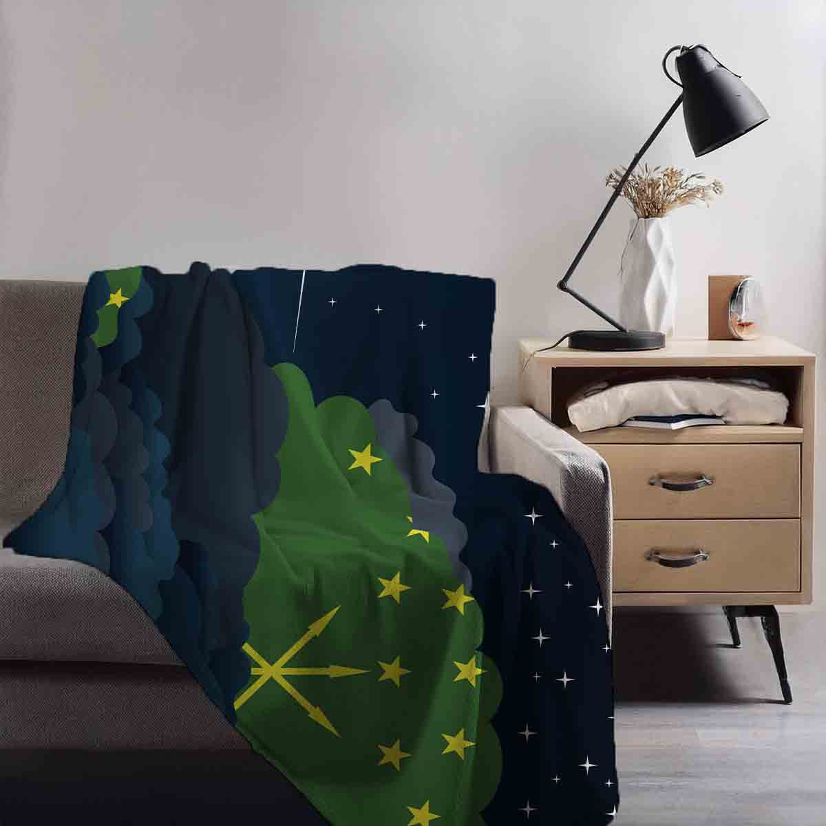 Adygea Night Clouds Blanket Throw