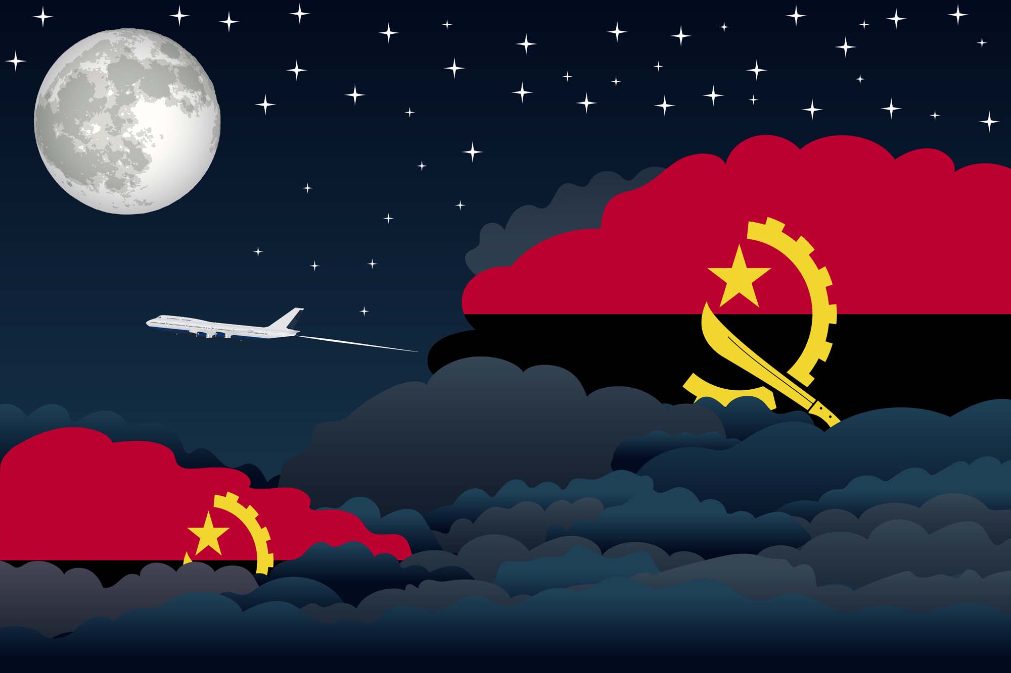 Angola Night Clouds Blanket Throw image 2