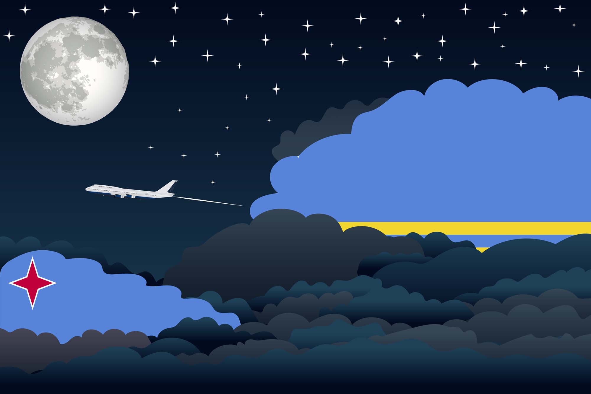 Aruba Night Clouds Blanket Throw image 2