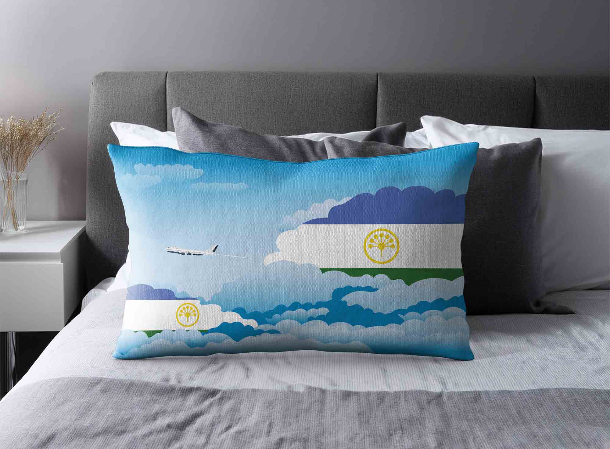 Bashkortostan World Airplane Day Clouds Square & Rectangle Pillow Cases | Aviation Sky Travel Decorative Throw Pillow Covers image 2