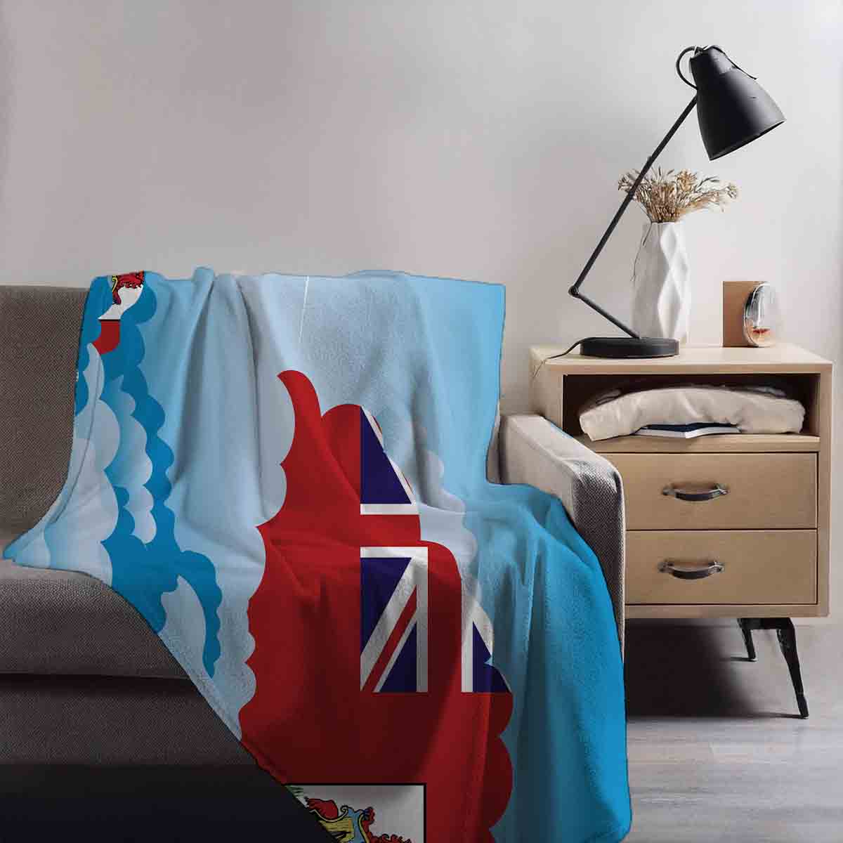 Bermuda Day Clouds Blanket Throw