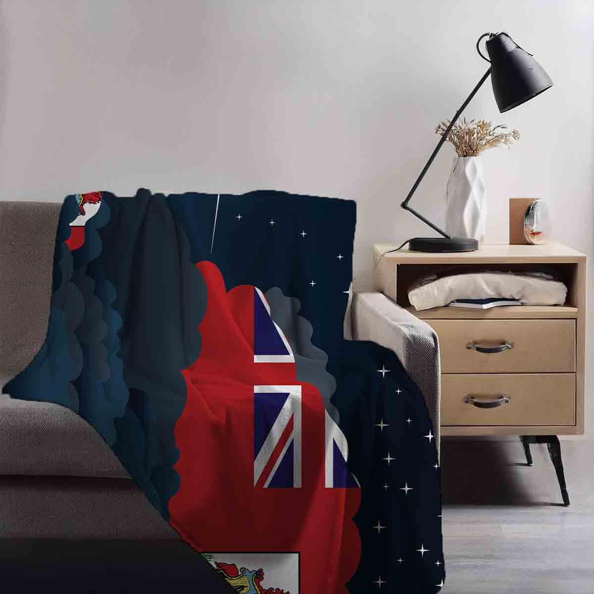 Bermuda Night Clouds Blanket Throw