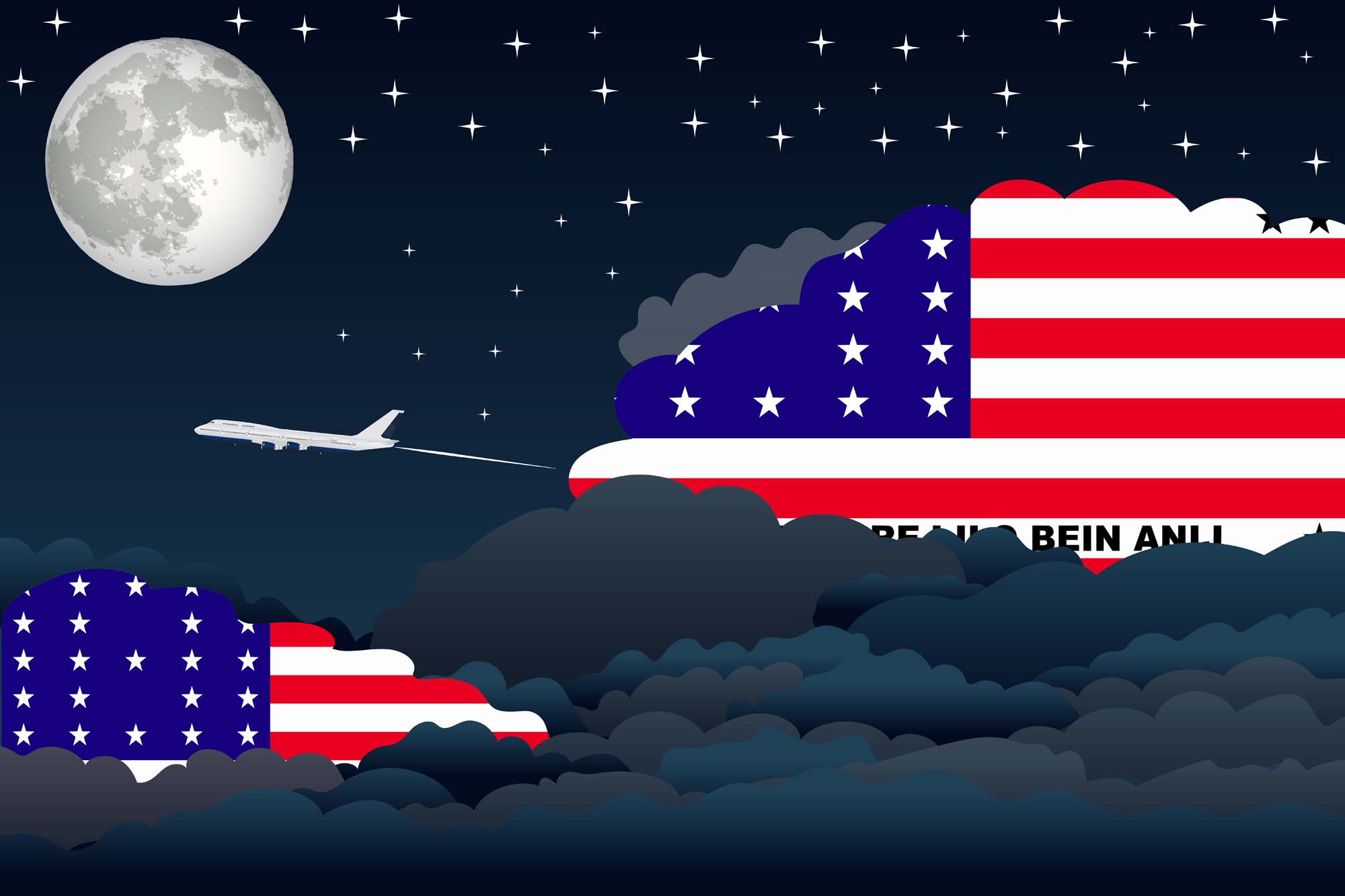 Bikini Atoll Night Clouds Blanket Throw image 2