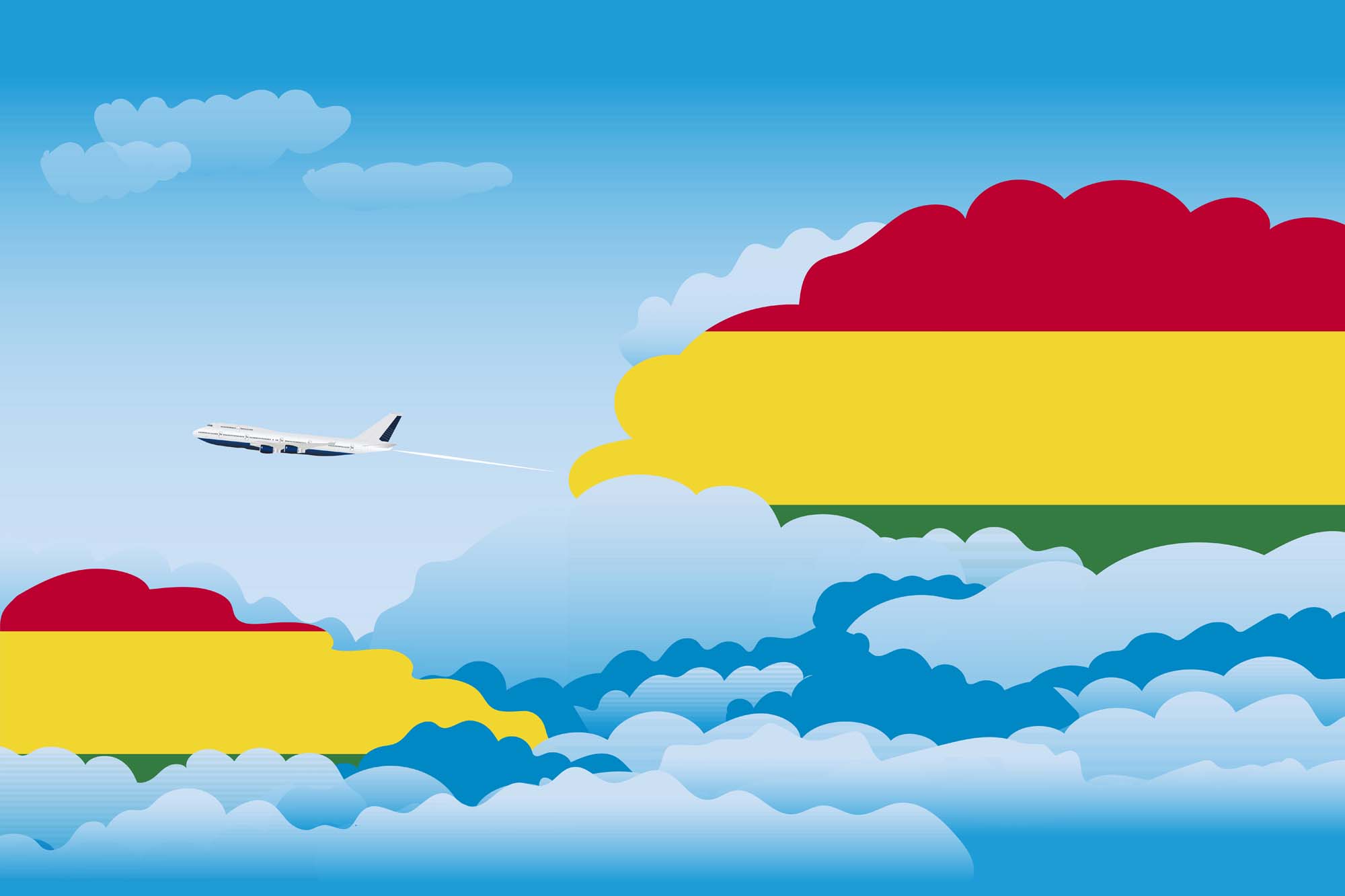 Bolivia Day Clouds Blanket Throw image 2