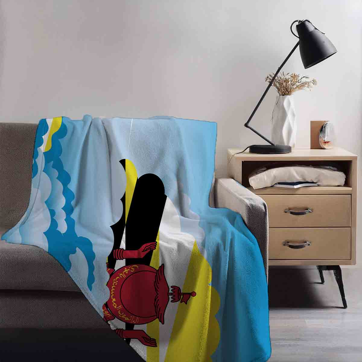 Brunei Day Clouds Blanket Throw