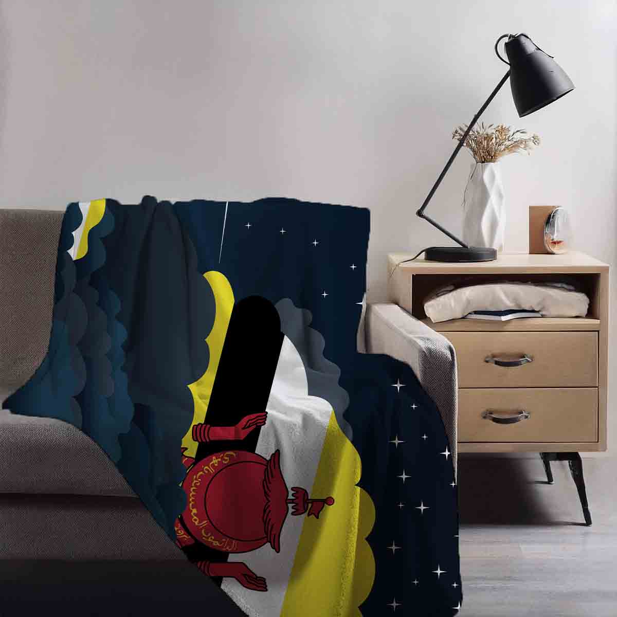 Brunei Night Clouds Blanket Throw