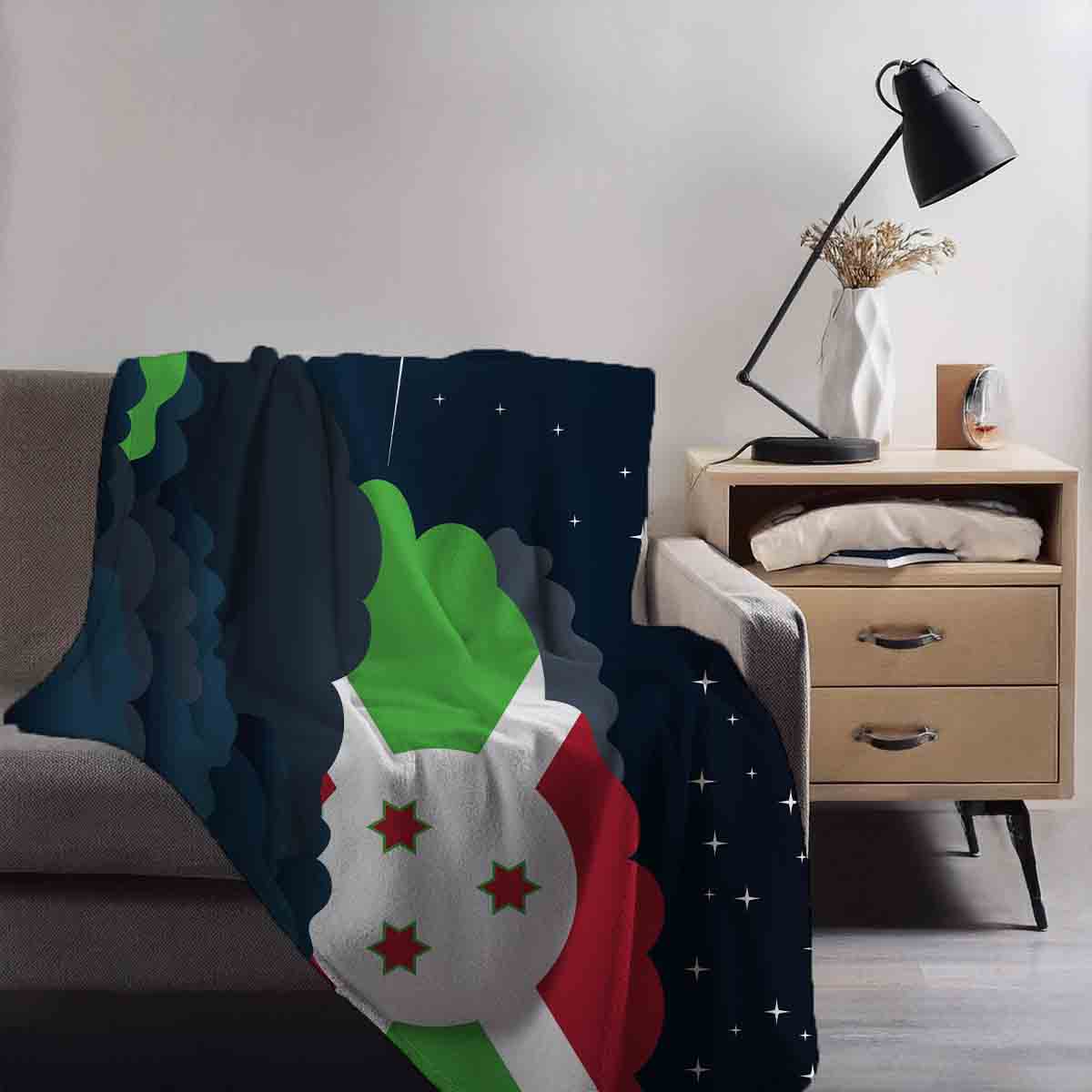 Burundi Night Clouds Blanket Throw