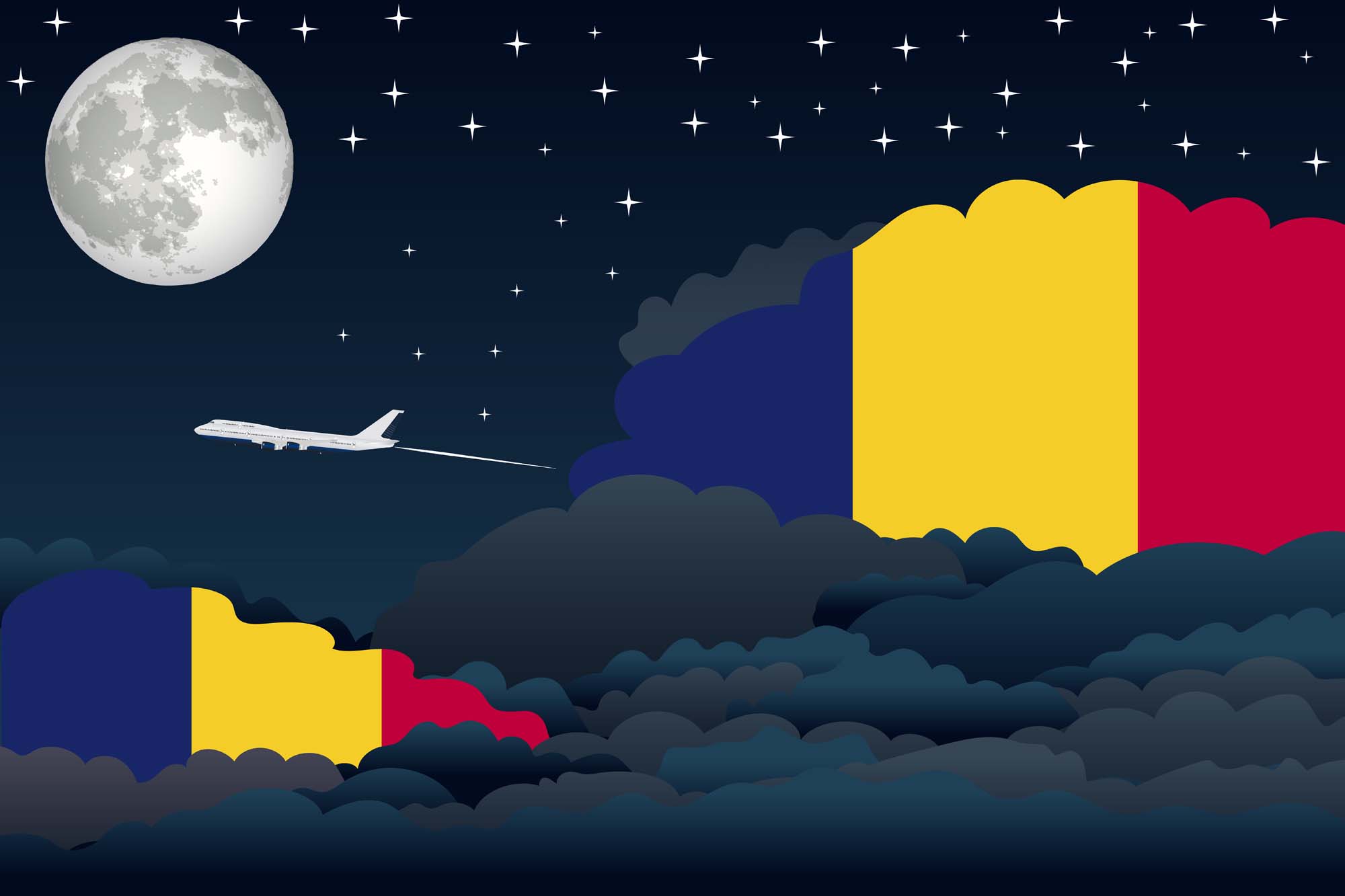 Chad Night Clouds Blanket Throw image 2