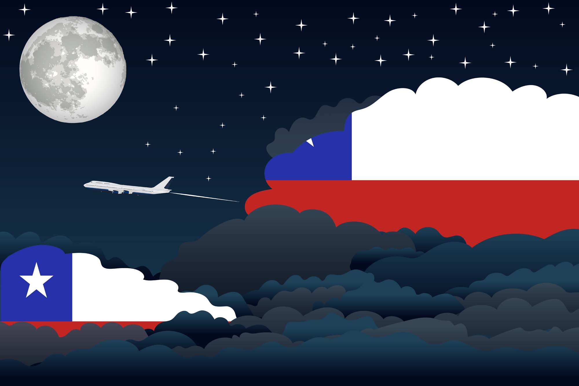 Chile Night Clouds Blanket Throw image 2