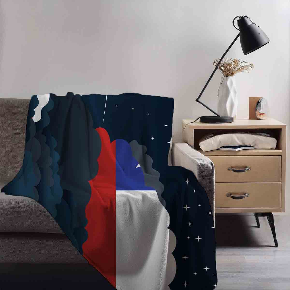 Chile Night Clouds Blanket Throw