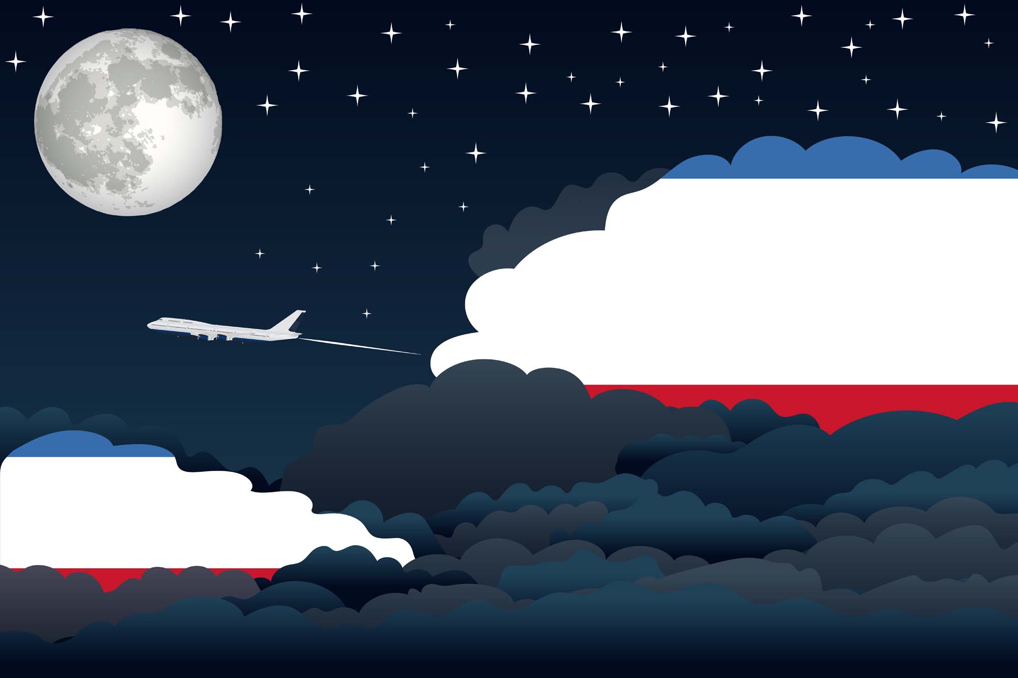 Crimea Night Clouds Blanket Throw image 2