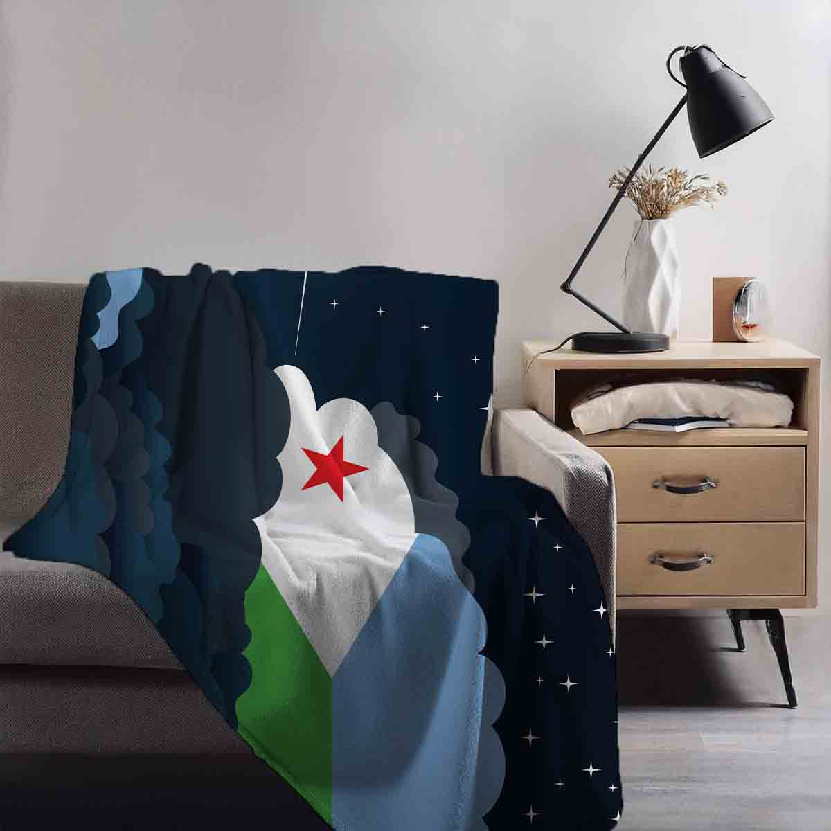 Djibouti Night Clouds Blanket Throw