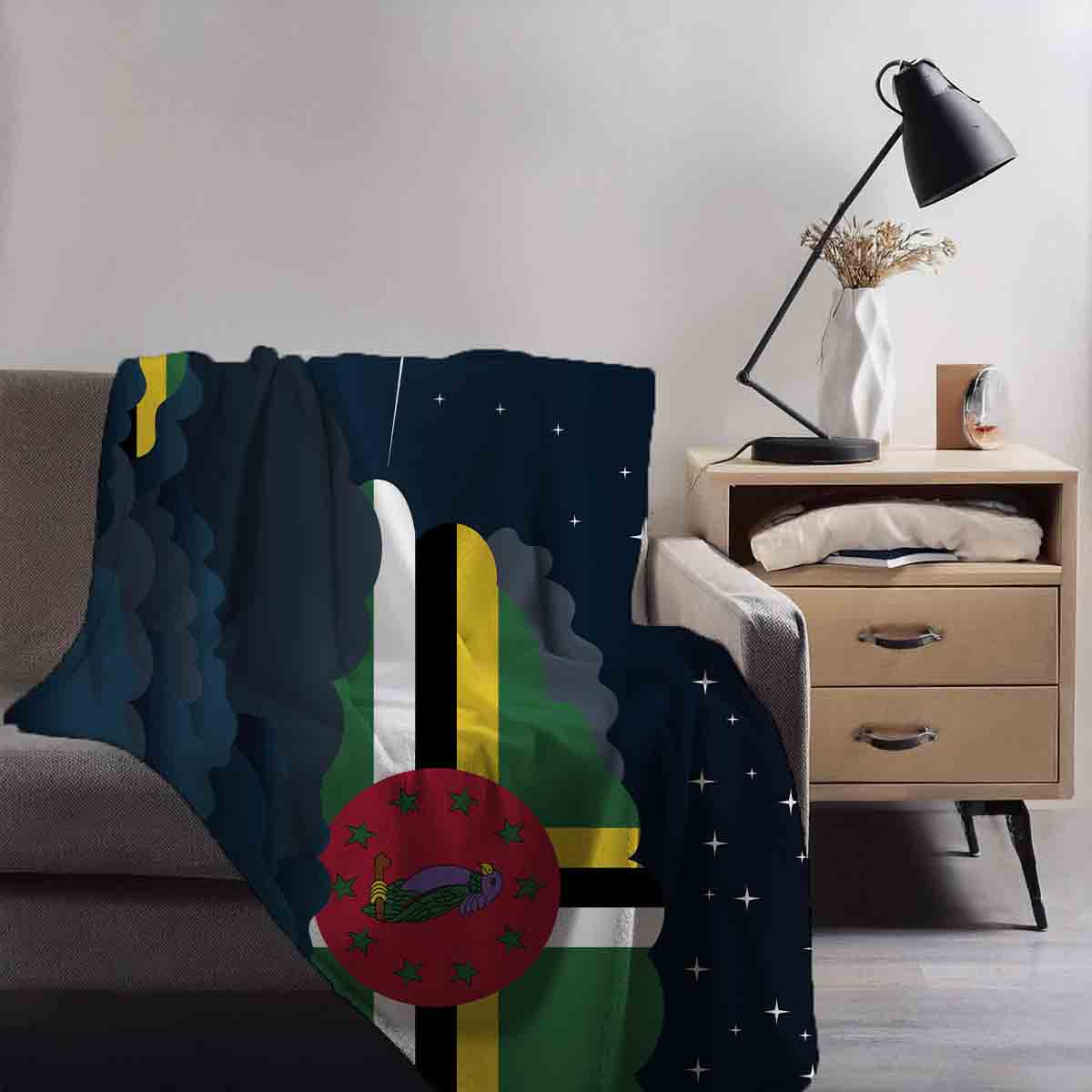 Dominica Night Clouds Blanket Throw