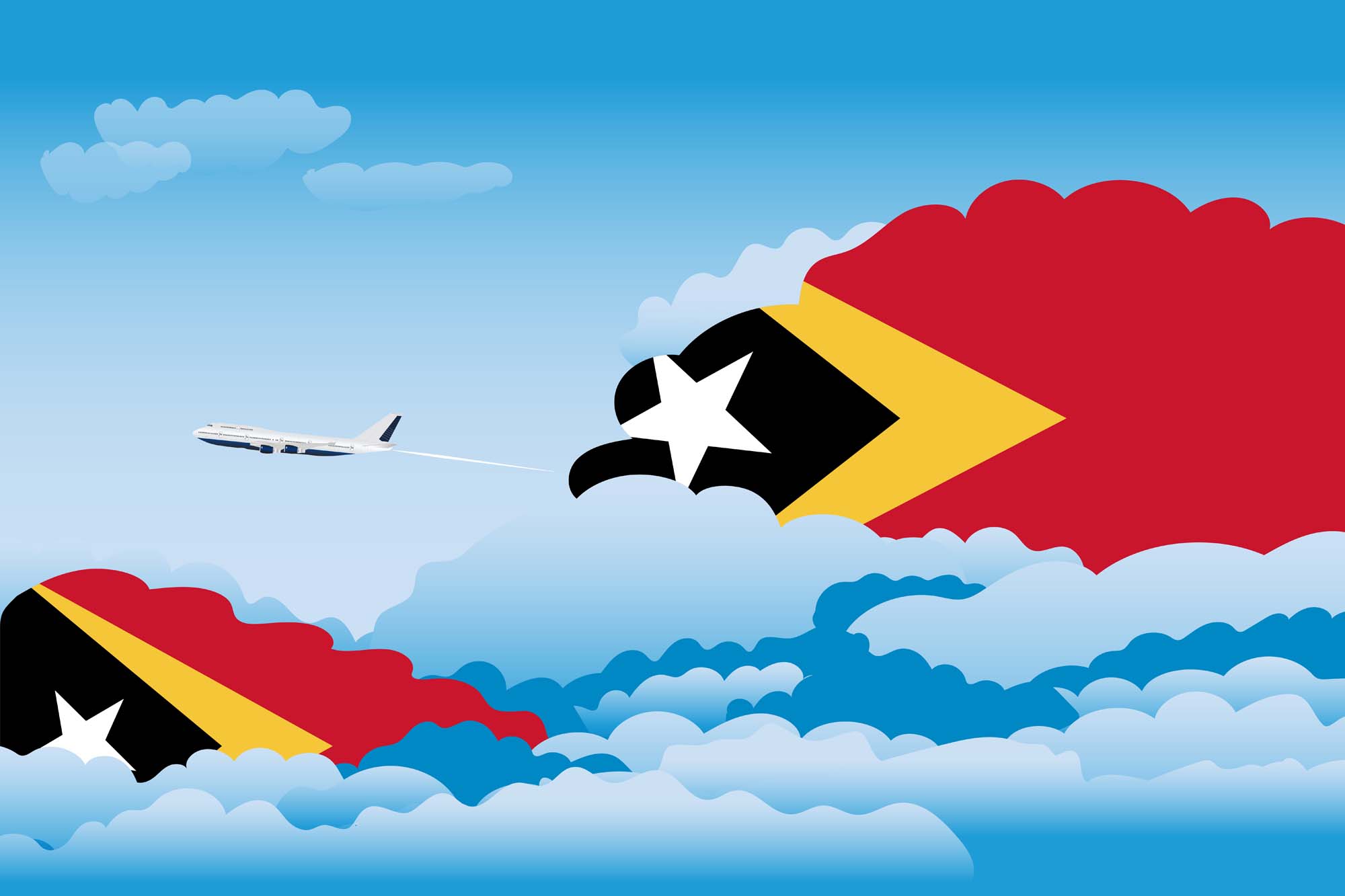 East Timor Day Clouds Blanket Throw image 2