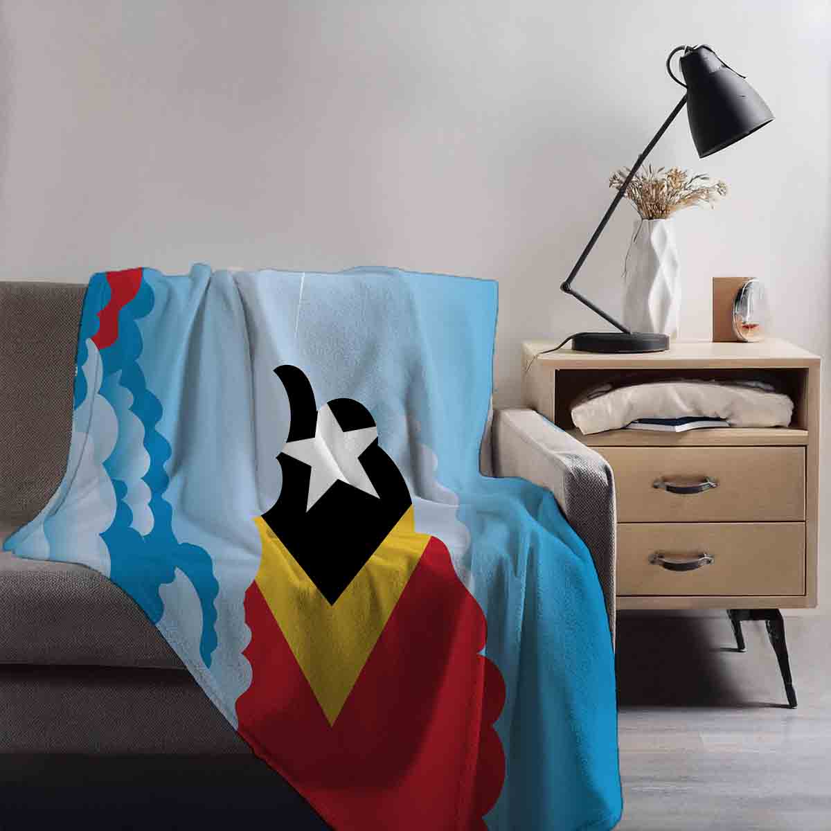 East Timor Day Clouds Blanket Throw