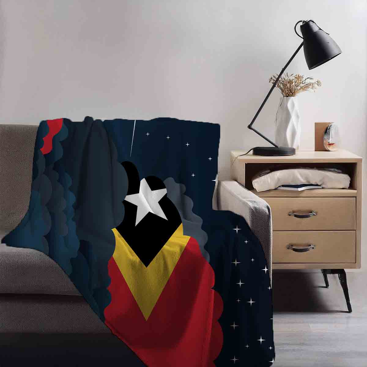 East Timor Night Clouds Blanket Throw