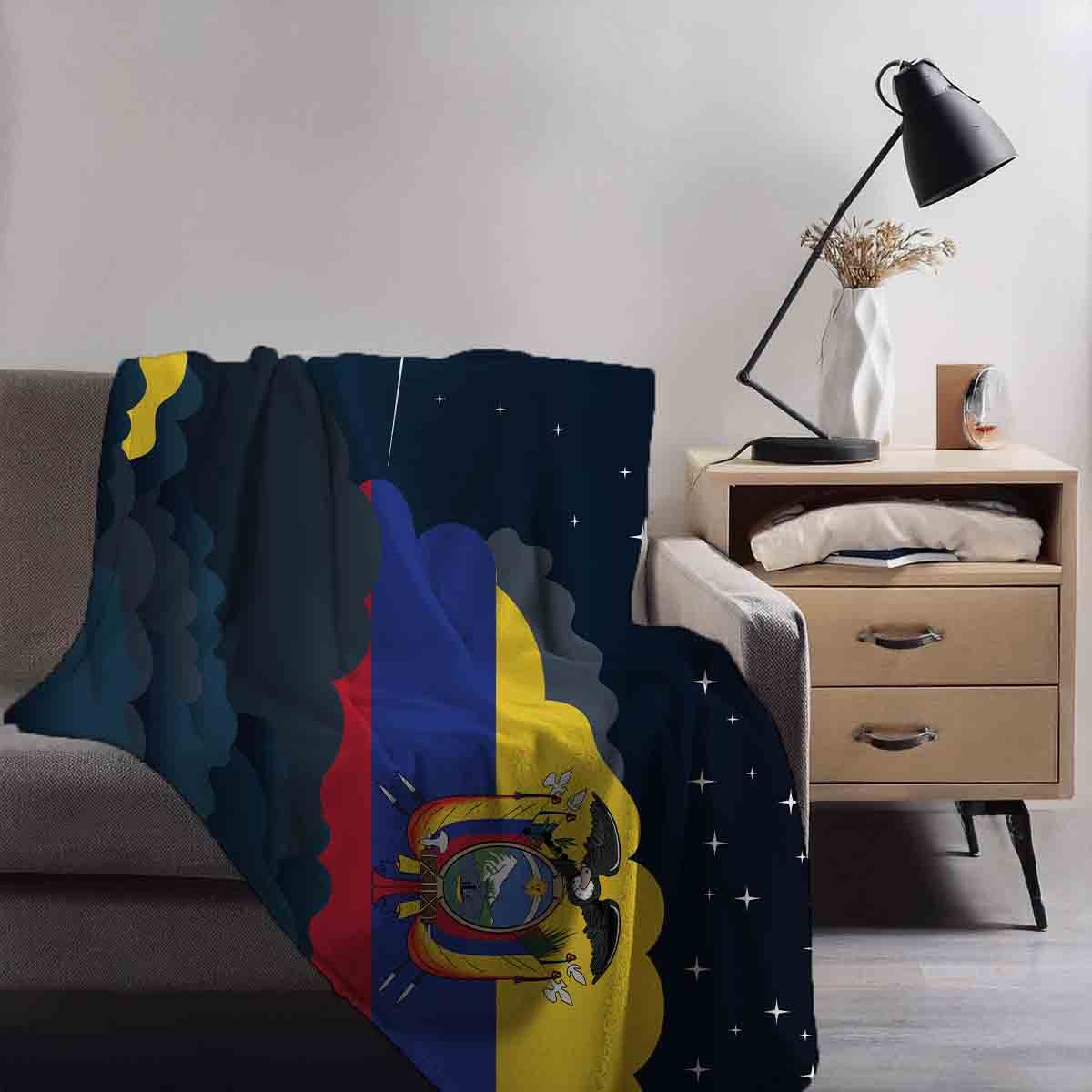 Ecuador Night Clouds Blanket Throw