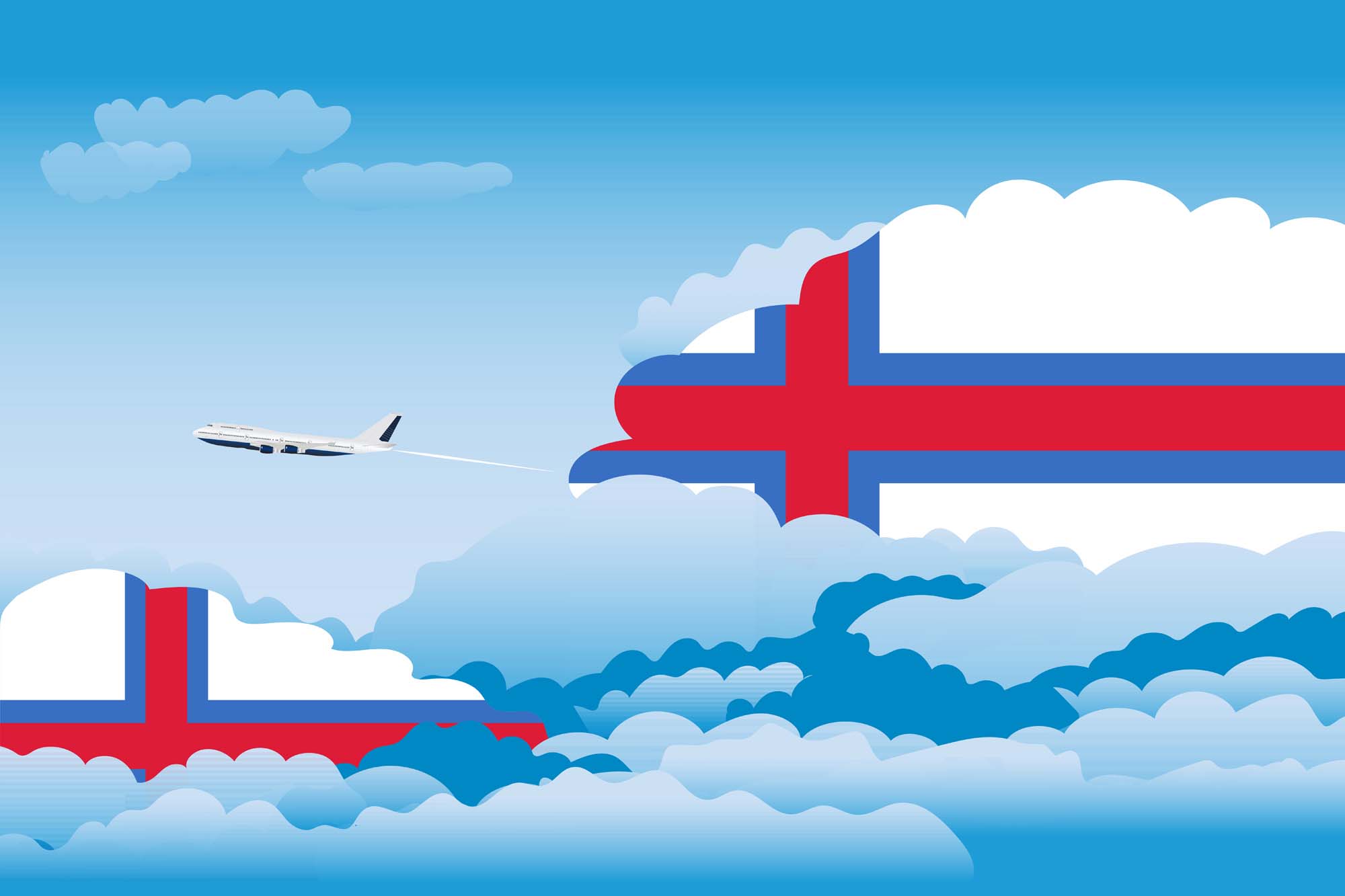 Faroe Islands Day Clouds Blanket Throw image 2
