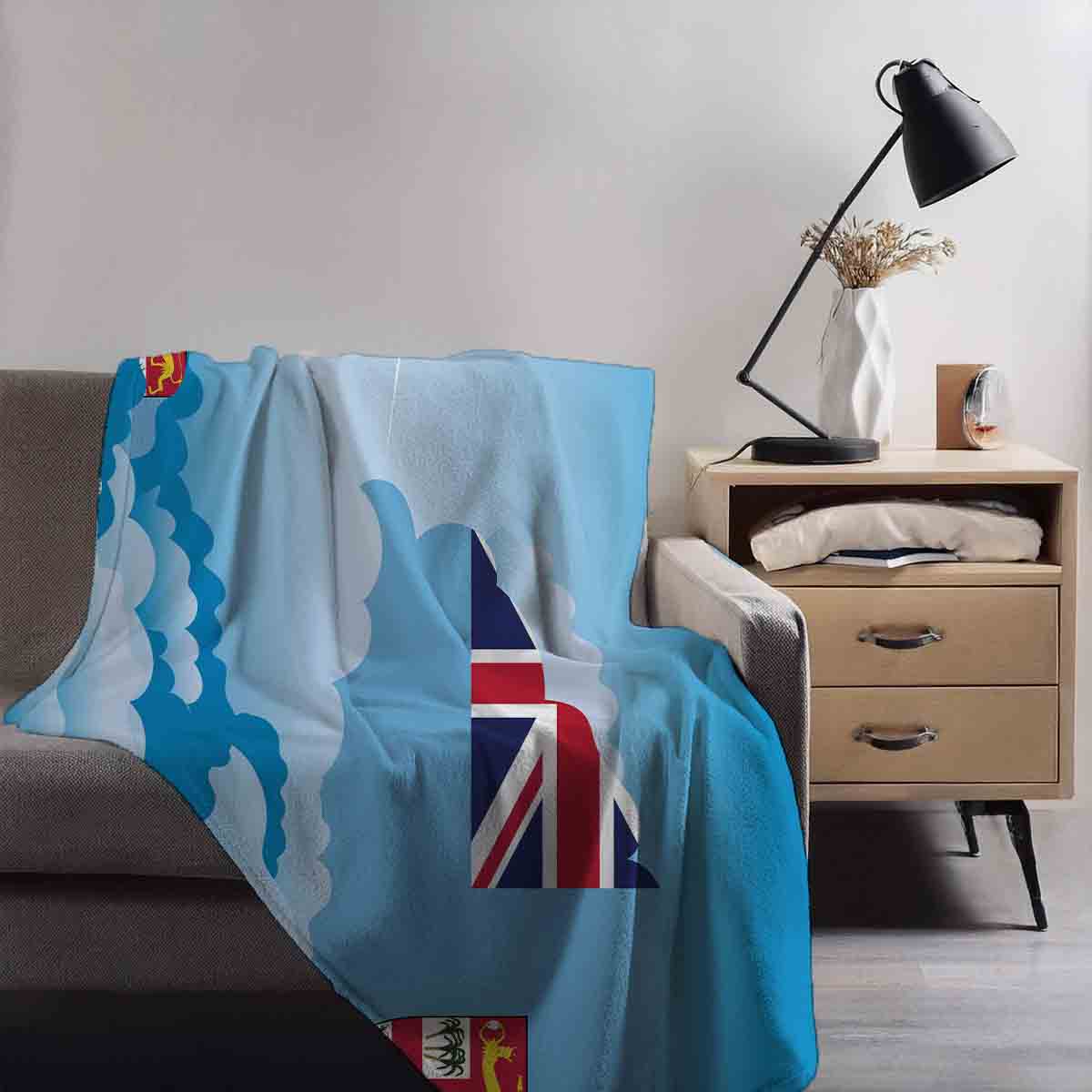 Fiji Day Clouds Blanket Throw