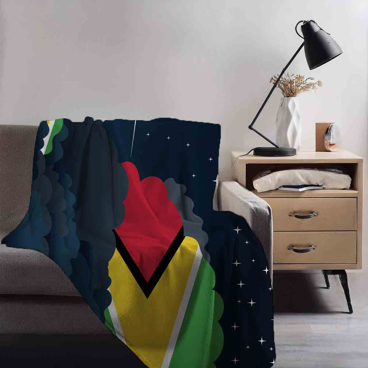 Guyana Night Clouds Blanket Throw