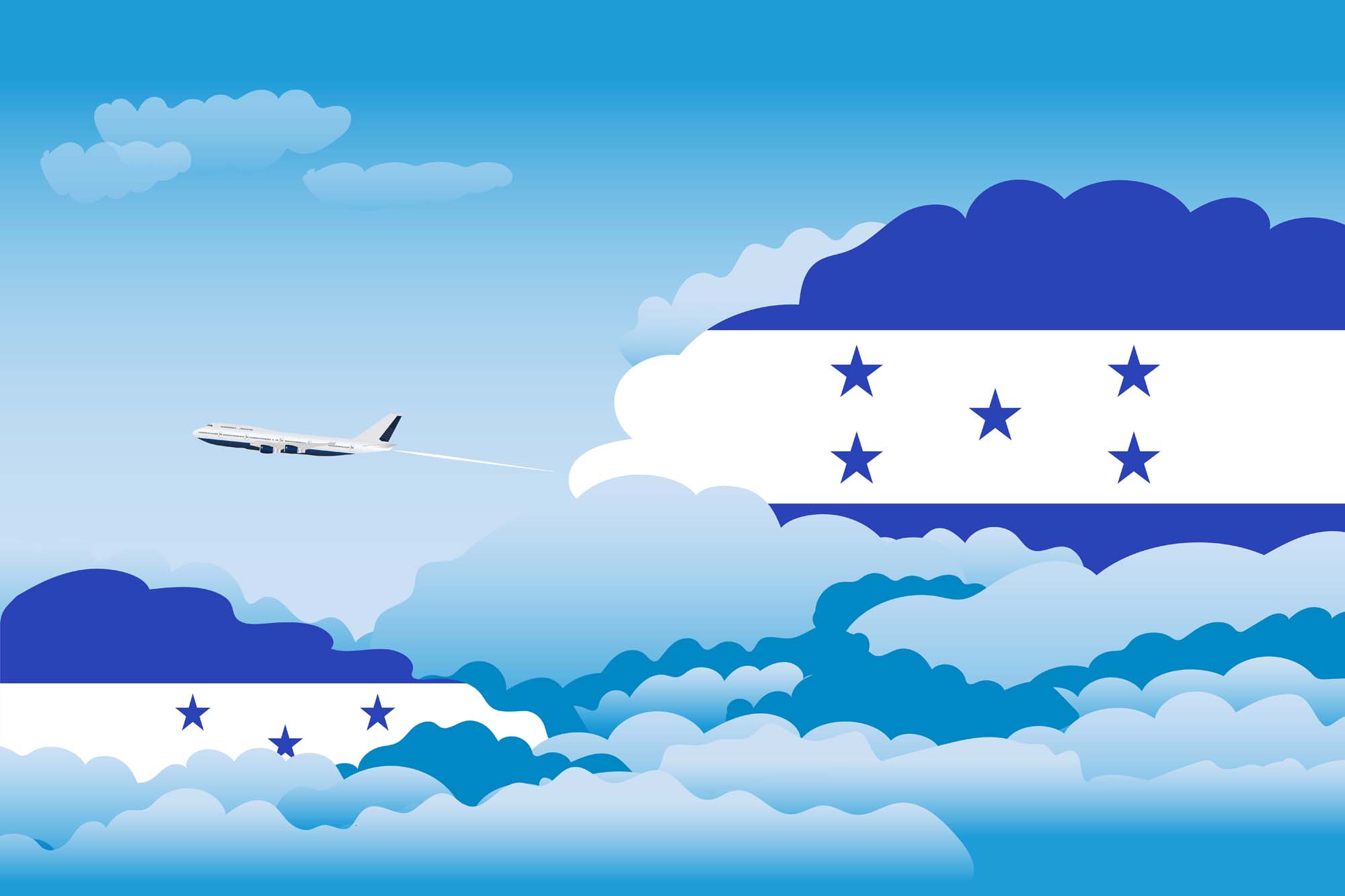 Honduras Day Clouds Blanket Throw image 2