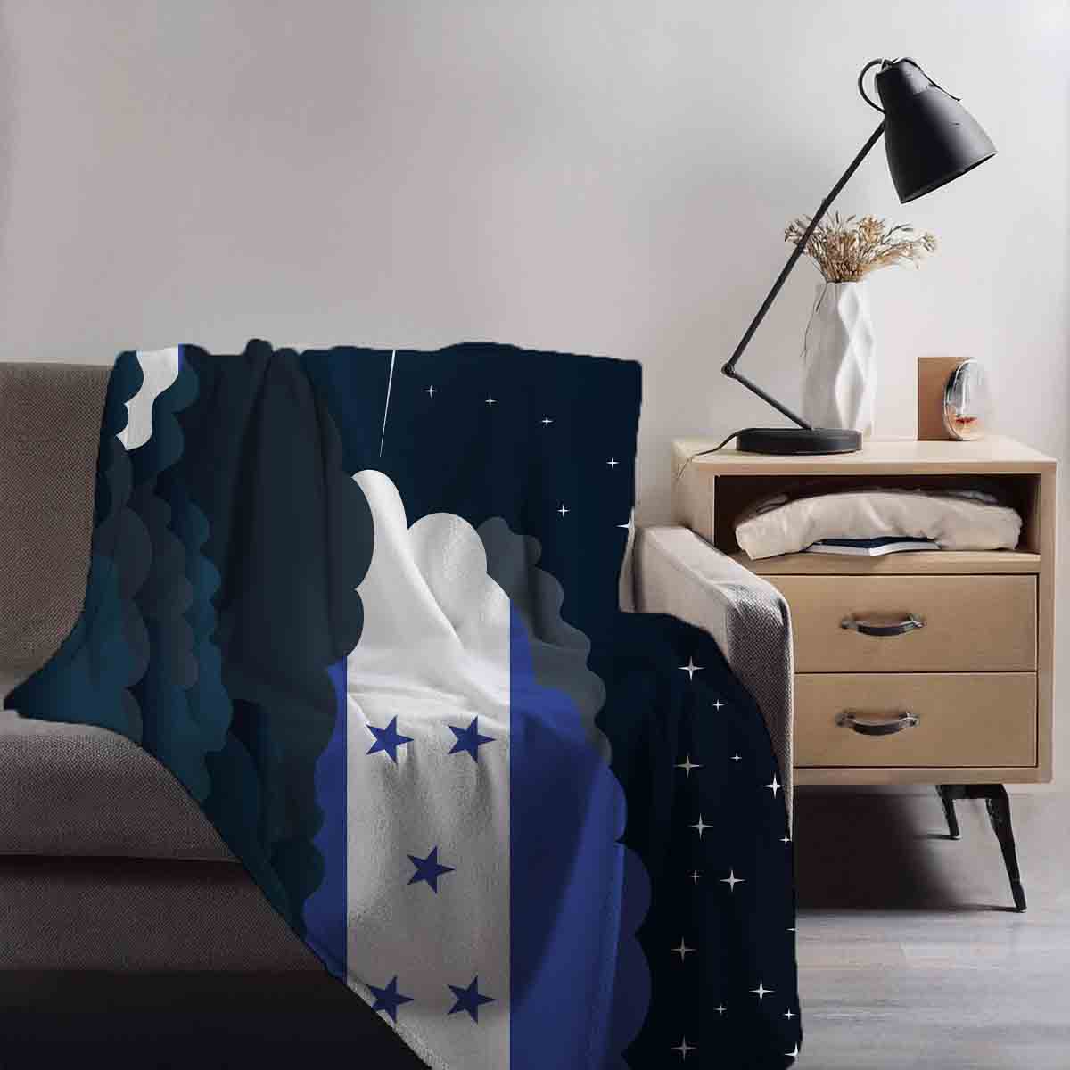 Honduras Night Clouds Blanket Throw