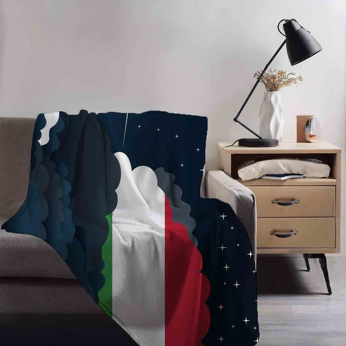 Hungary Night Clouds Blanket Throw