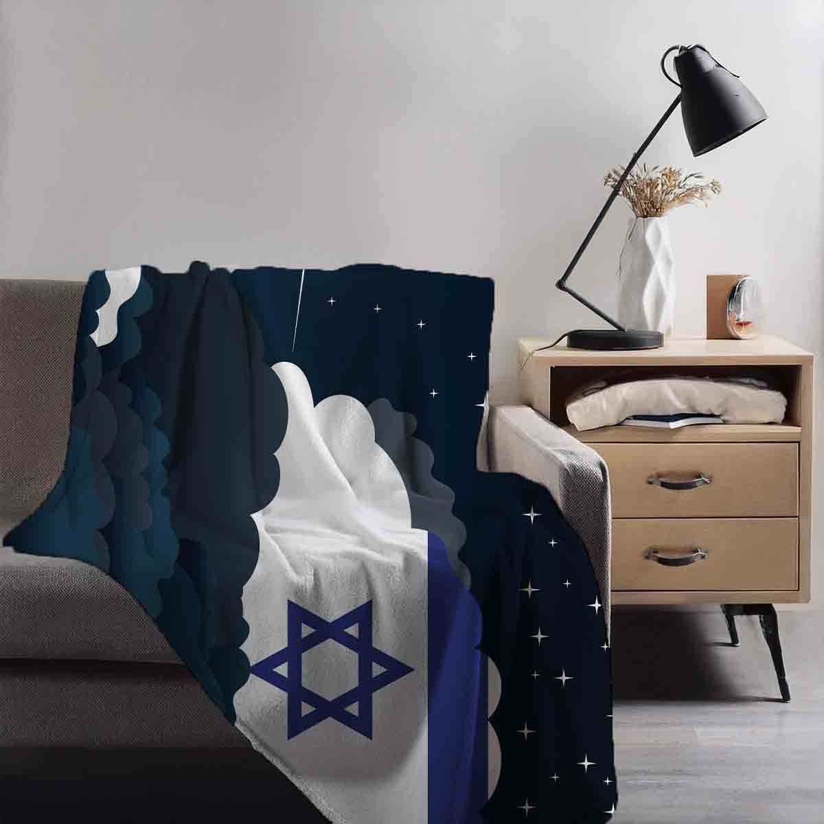 Israel Night Clouds Blanket Throw