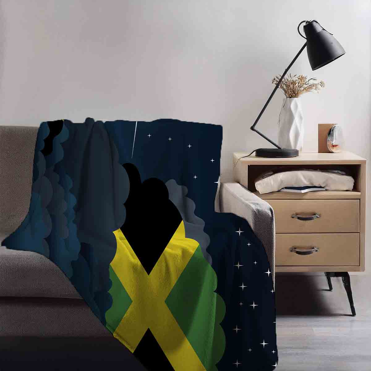 Jamaica Night Clouds Blanket Throw