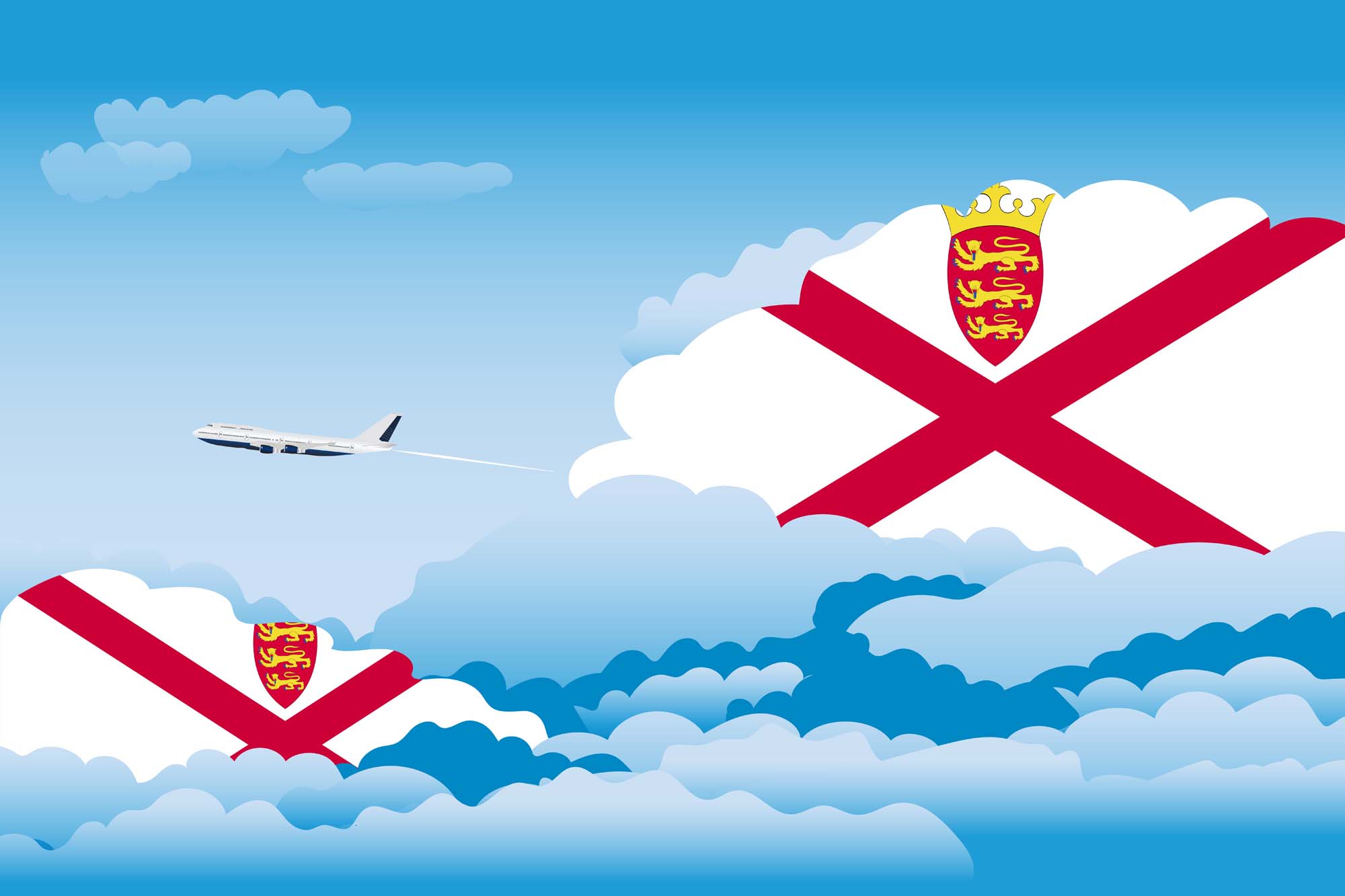 Jersey Day Clouds Blanket Throw image 2