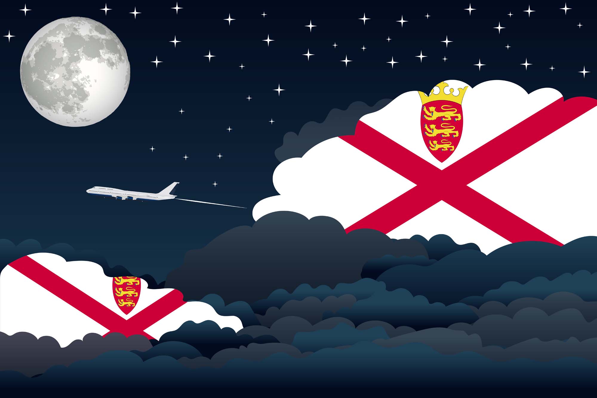 Jersey Night Clouds Blanket Throw image 2