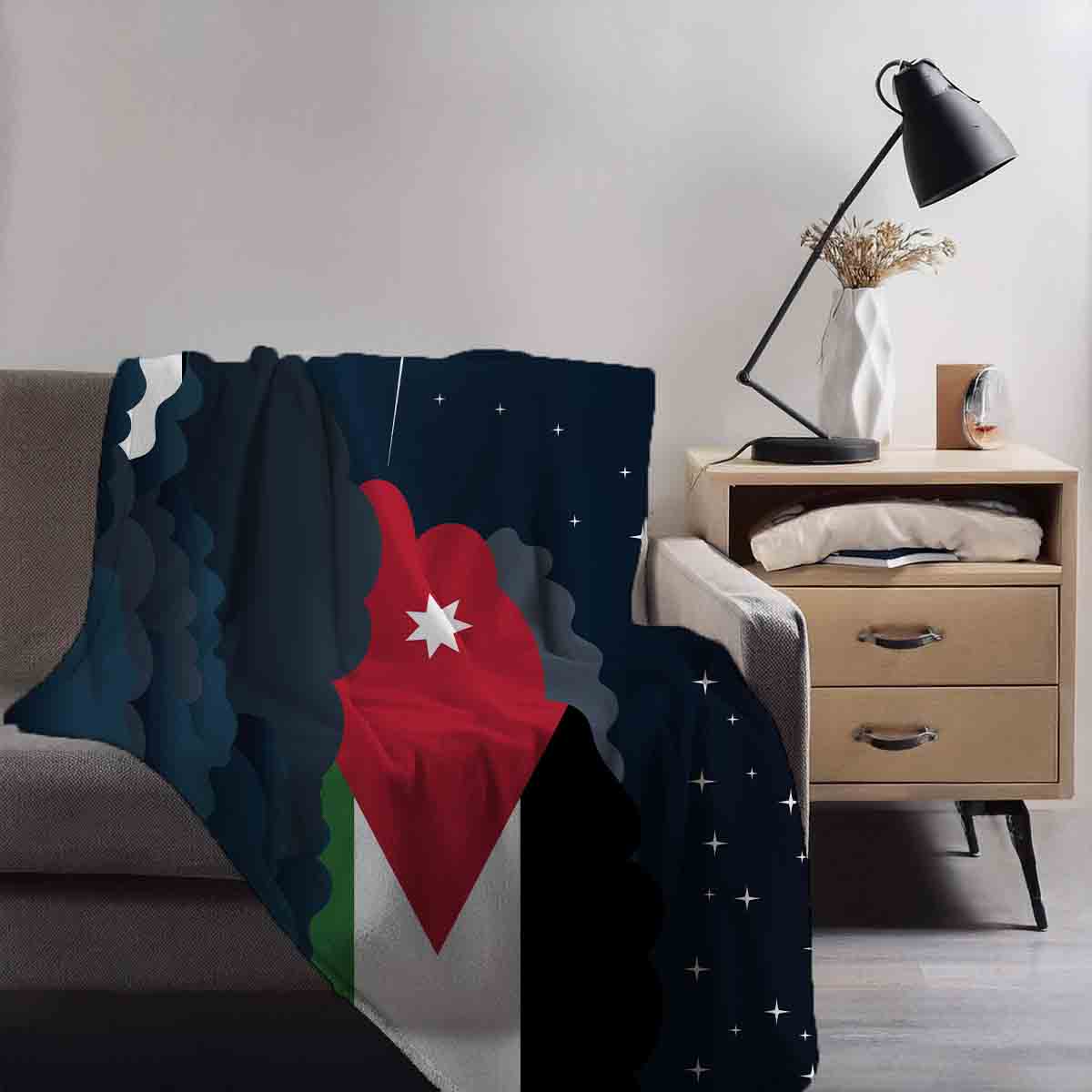 Jordan Night Clouds Blanket Throw