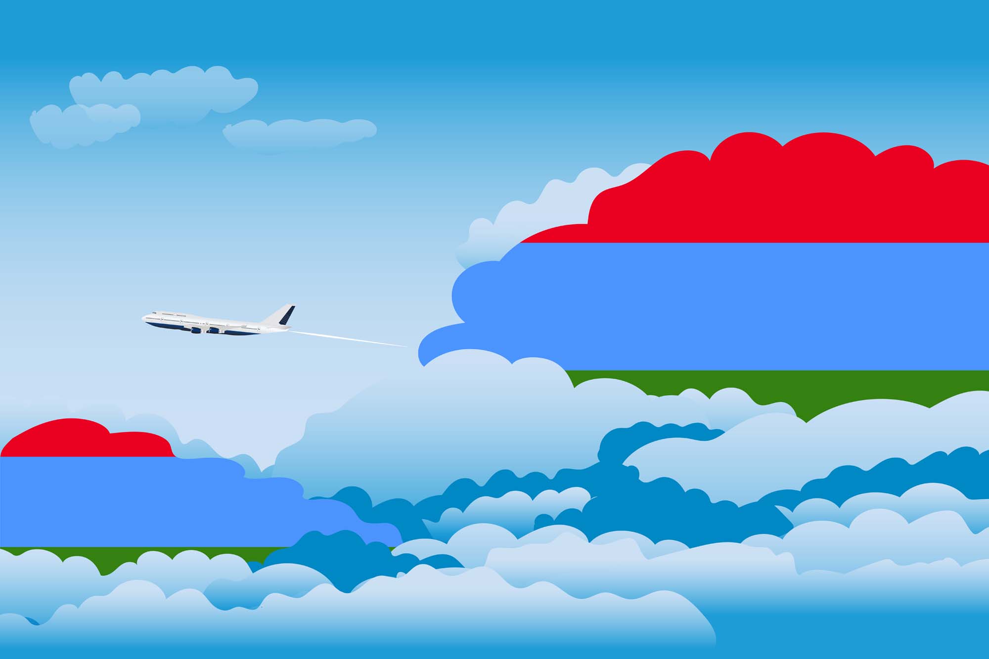 Karelia Day Clouds Blanket Throw image 2