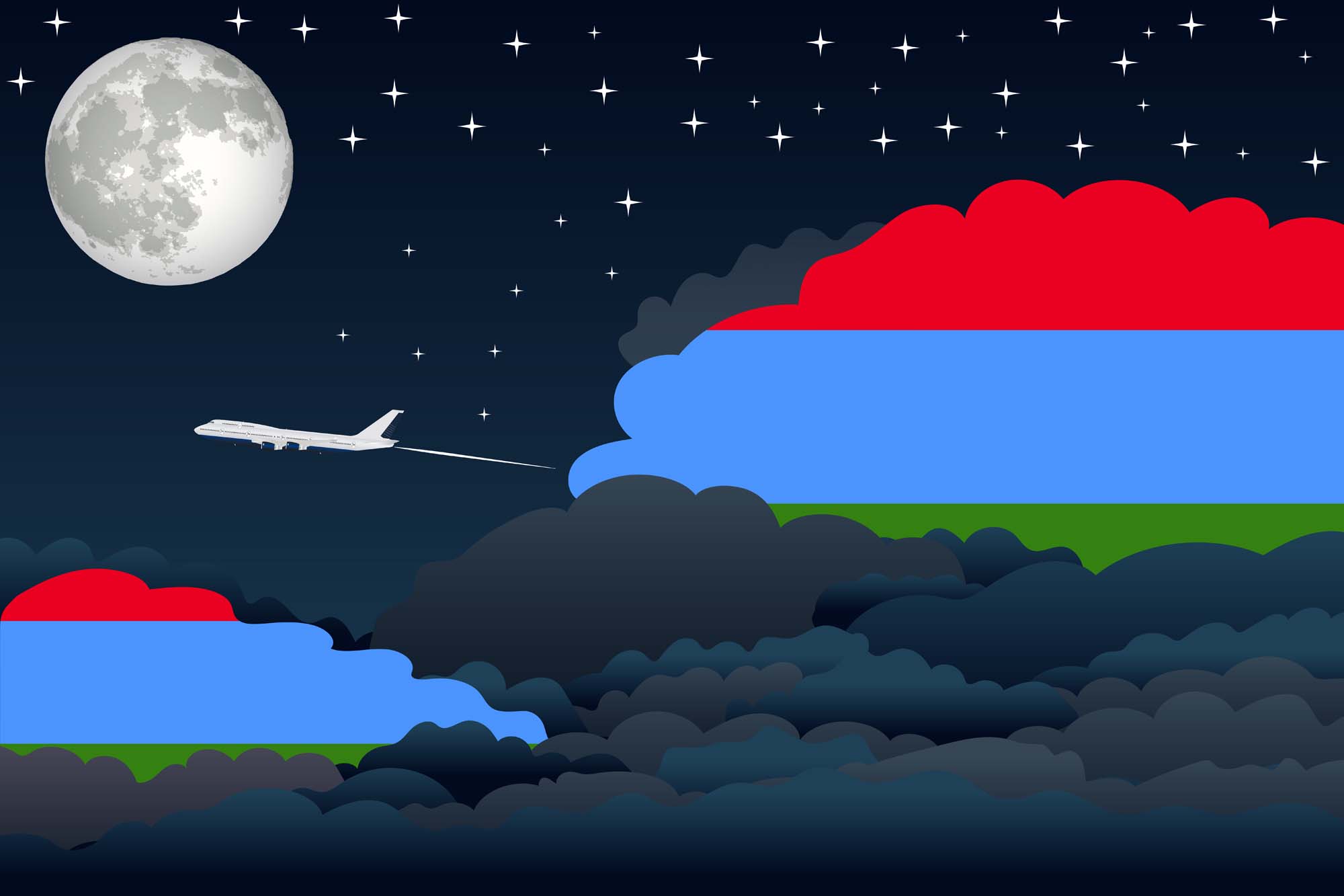 Karelia Night Clouds Blanket Throw image 2