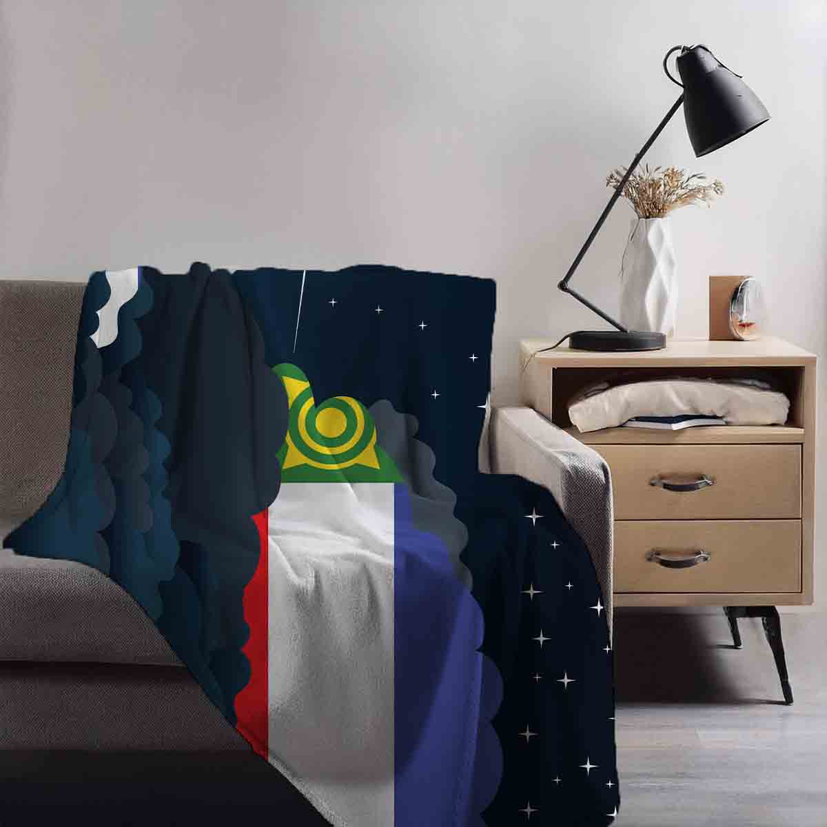 Khakassia Night Clouds Blanket Throw