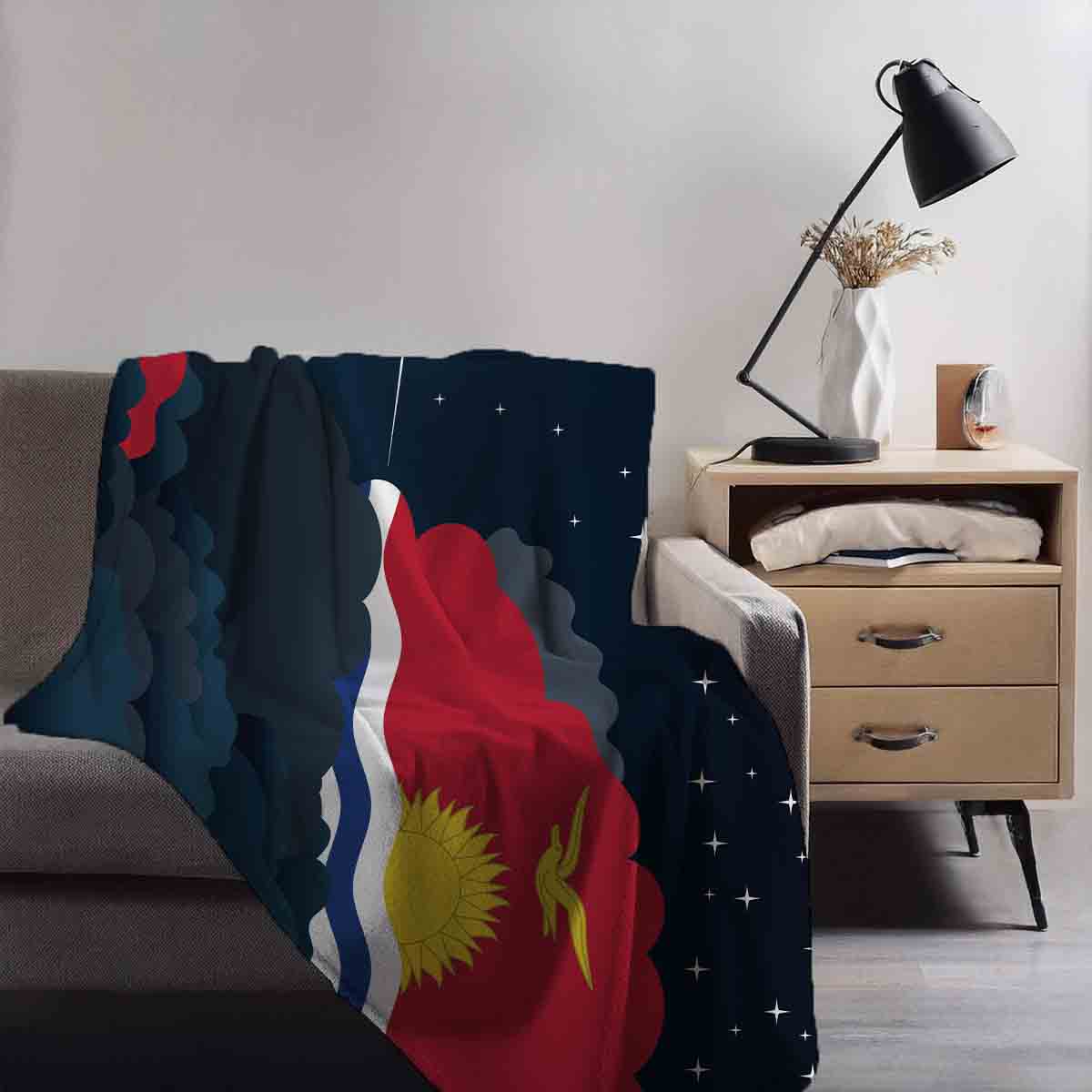 Kiribati Night Clouds Blanket Throw