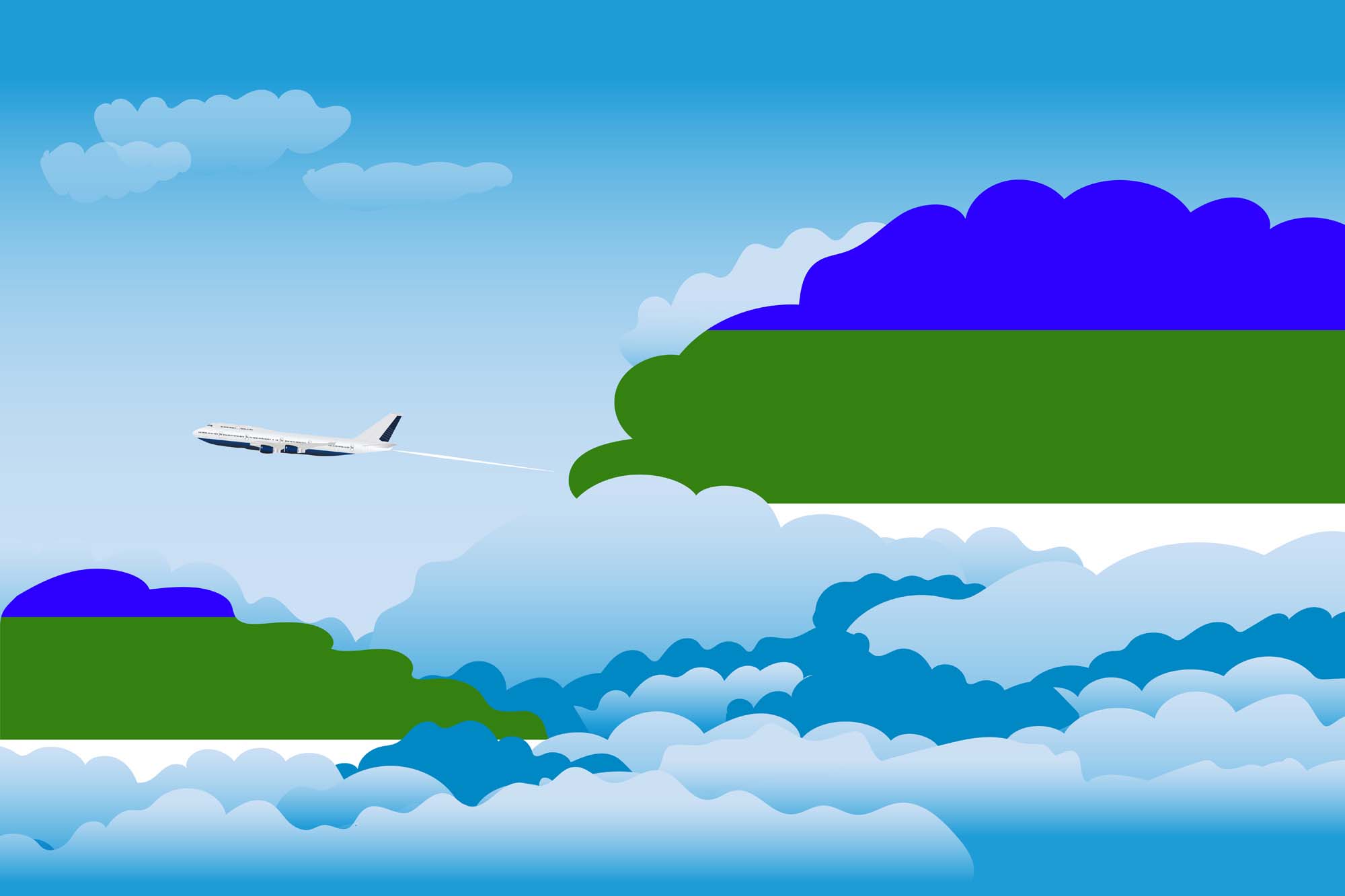 Komi Day Clouds Blanket Throw image 2