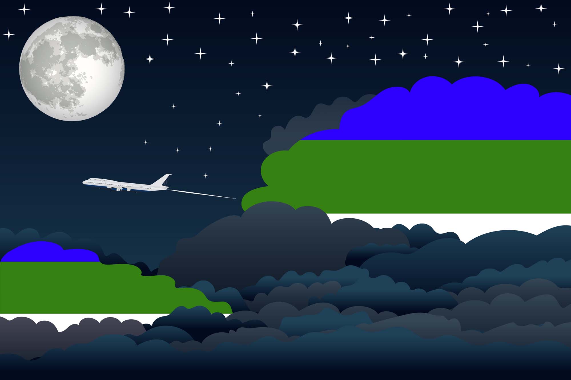 Komi Night Clouds Blanket Throw image 2