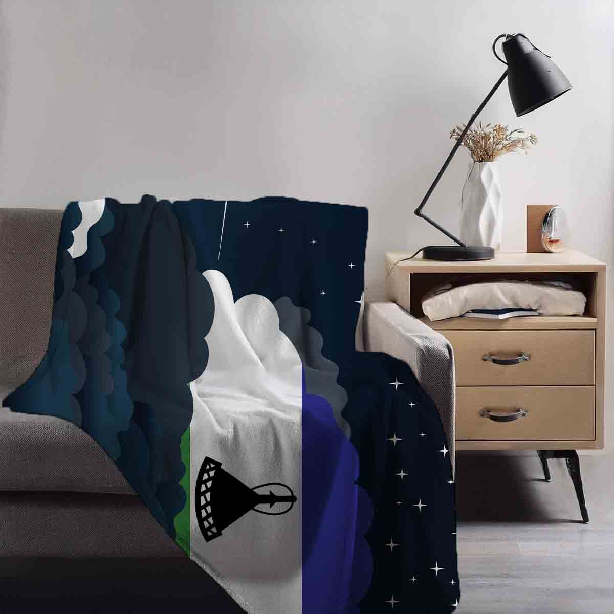 Lesotho Night Clouds Blanket Throw