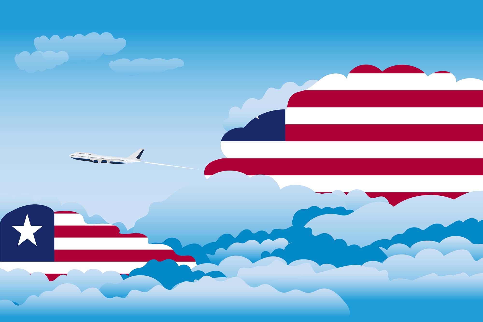 Liberia Day Clouds Blanket Throw image 2