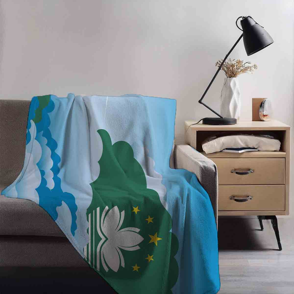 Macau Day Clouds Blanket Throw