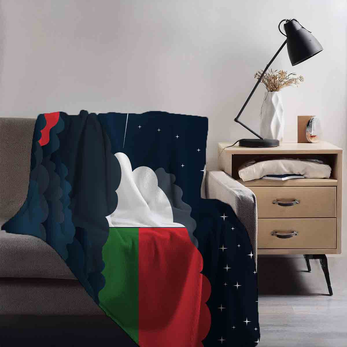 Madagascar Night Clouds Blanket Throw