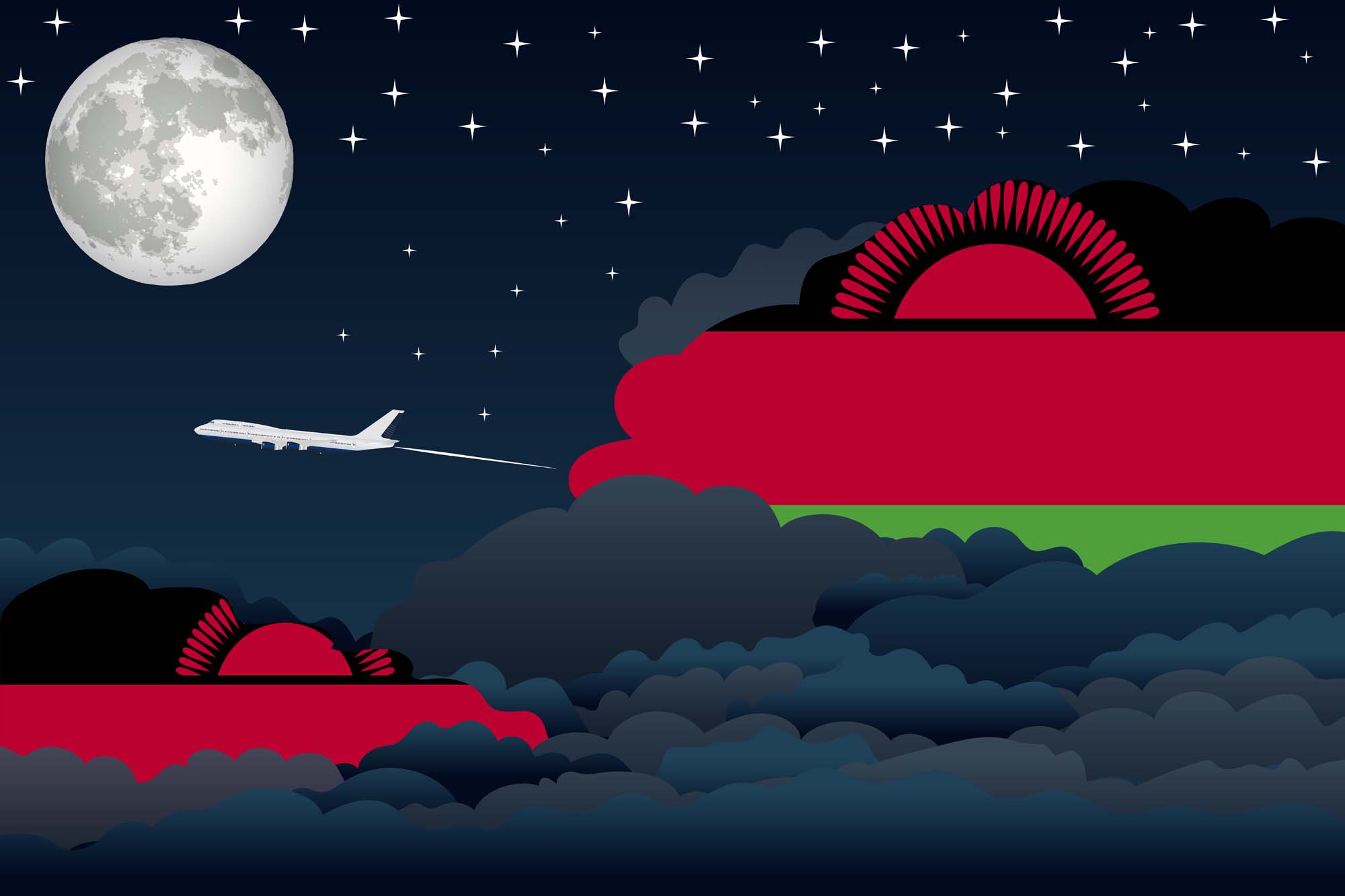 Malawi Night Clouds Blanket Throw image 2