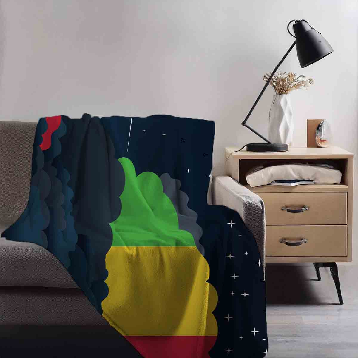 Mali Night Clouds Blanket Throw