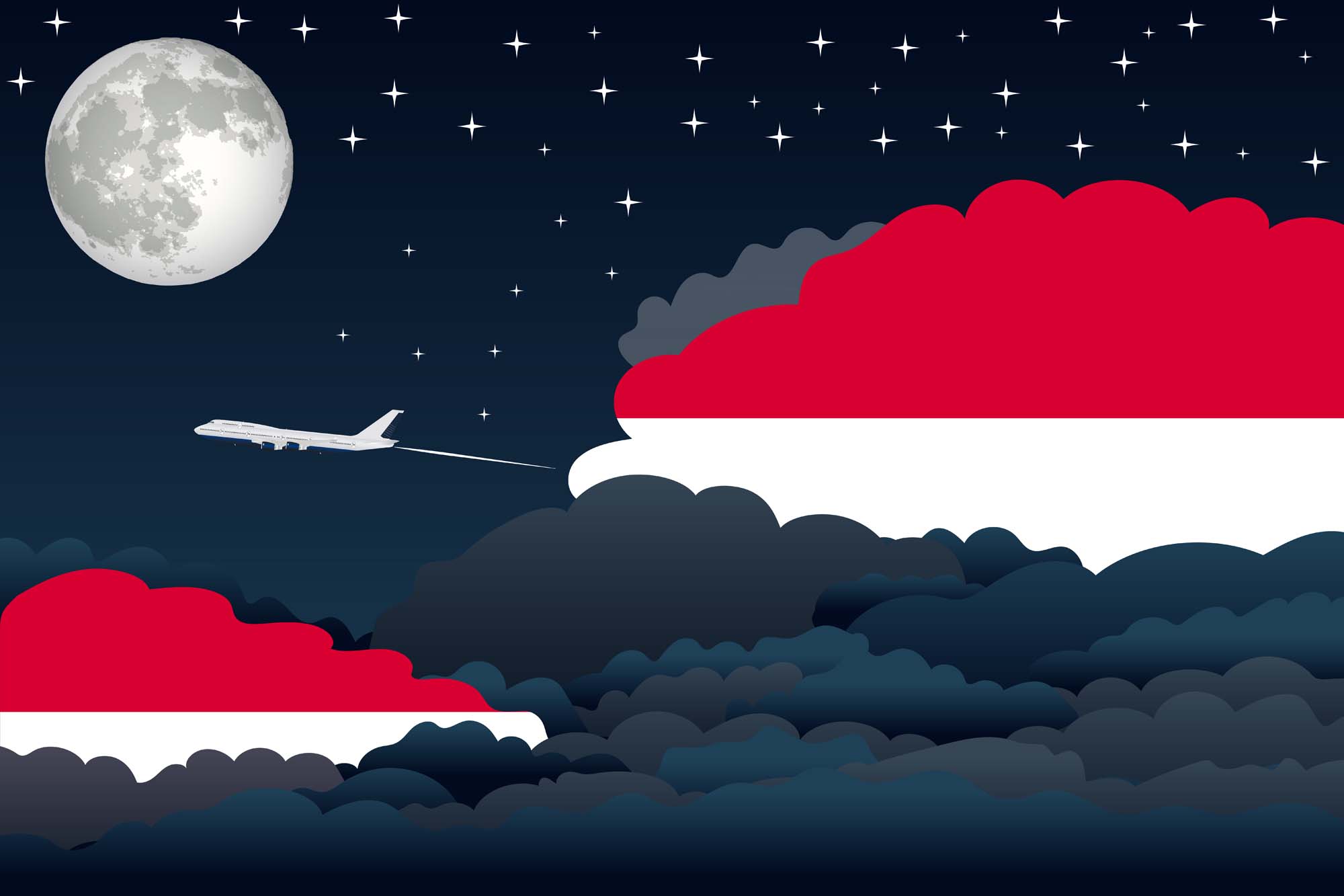 Monaco Night Clouds Blanket Throw image 2