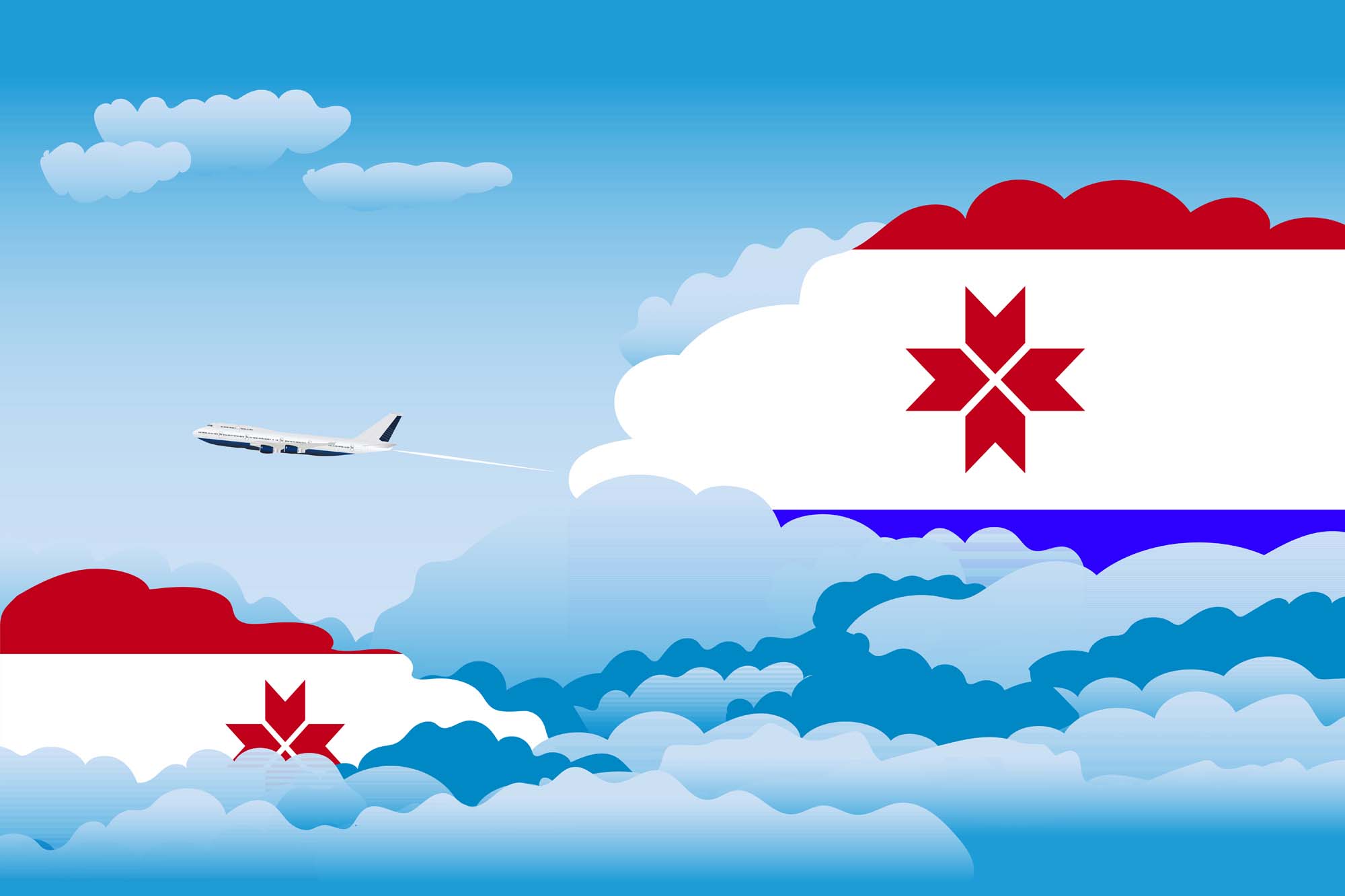 Mordovia Day Clouds Blanket Throw image 2