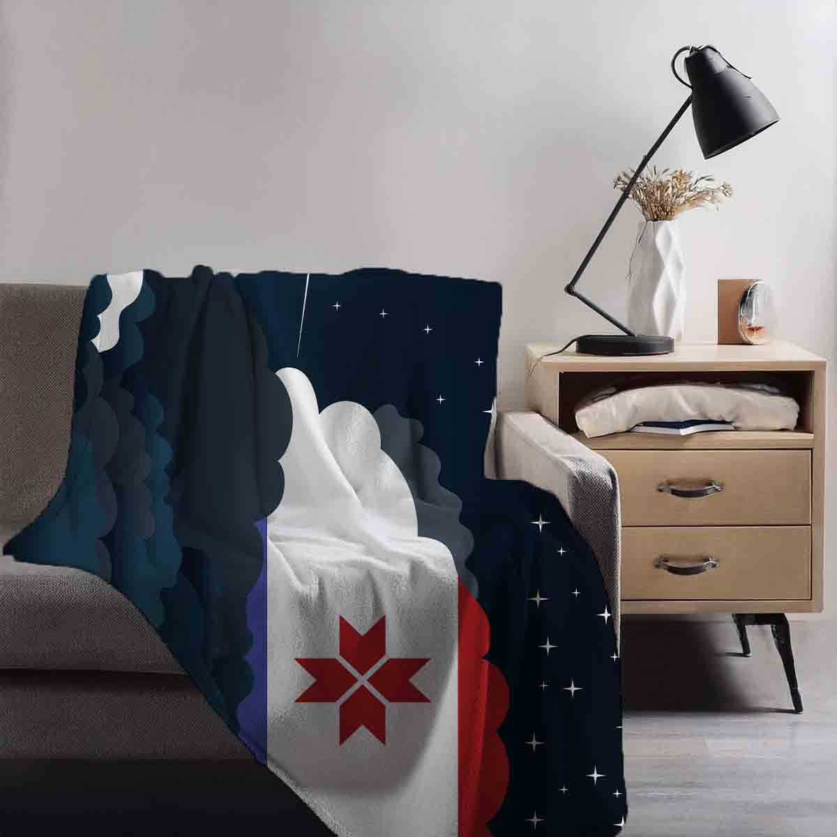 Mordovia Night Clouds Blanket Throw