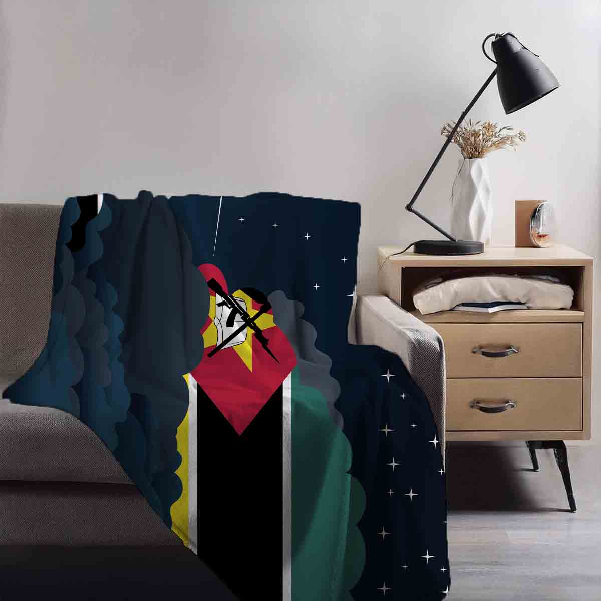 Mozambique Night Clouds Blanket Throw