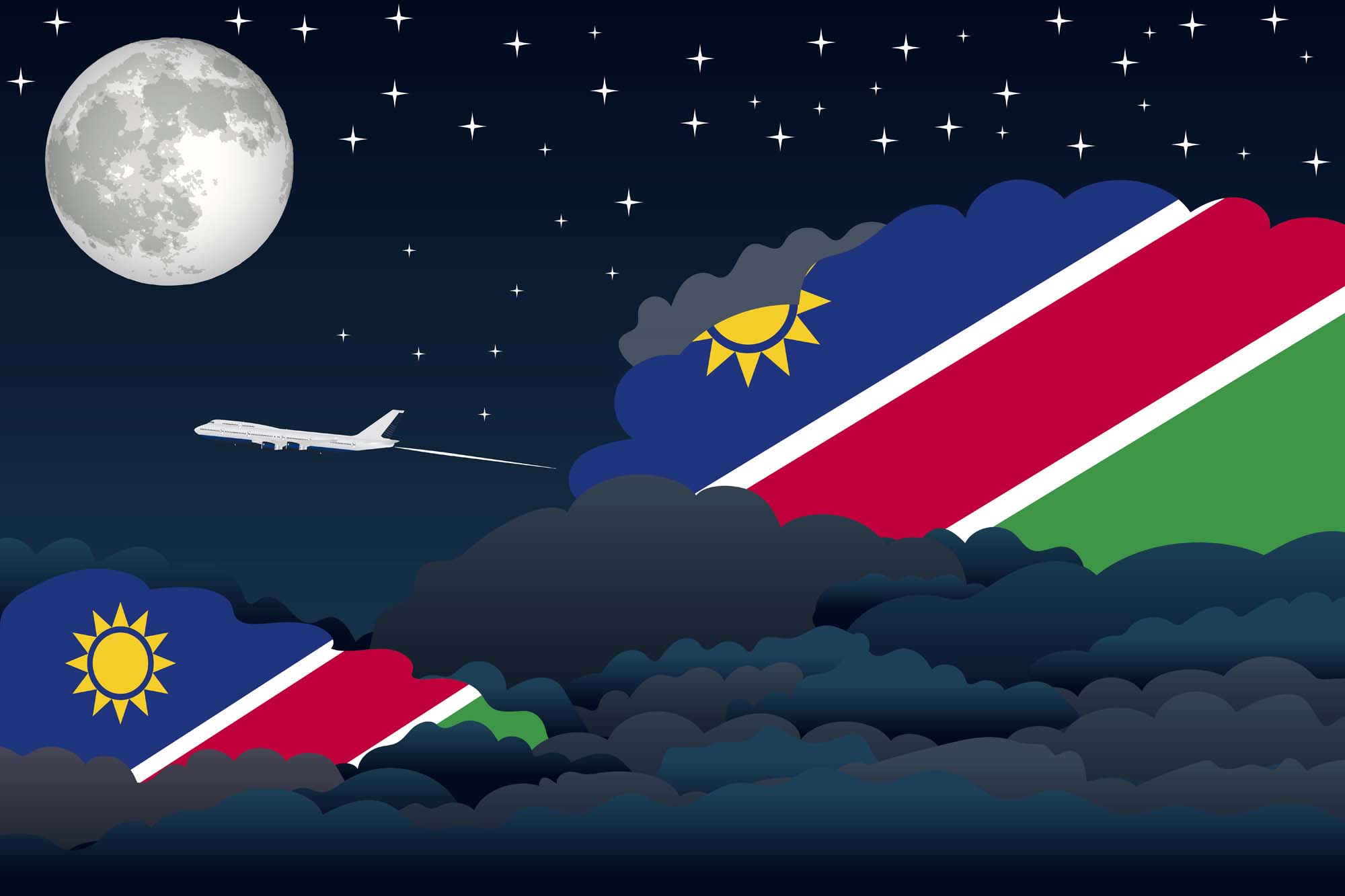 Namibia Night Clouds Blanket Throw image 2